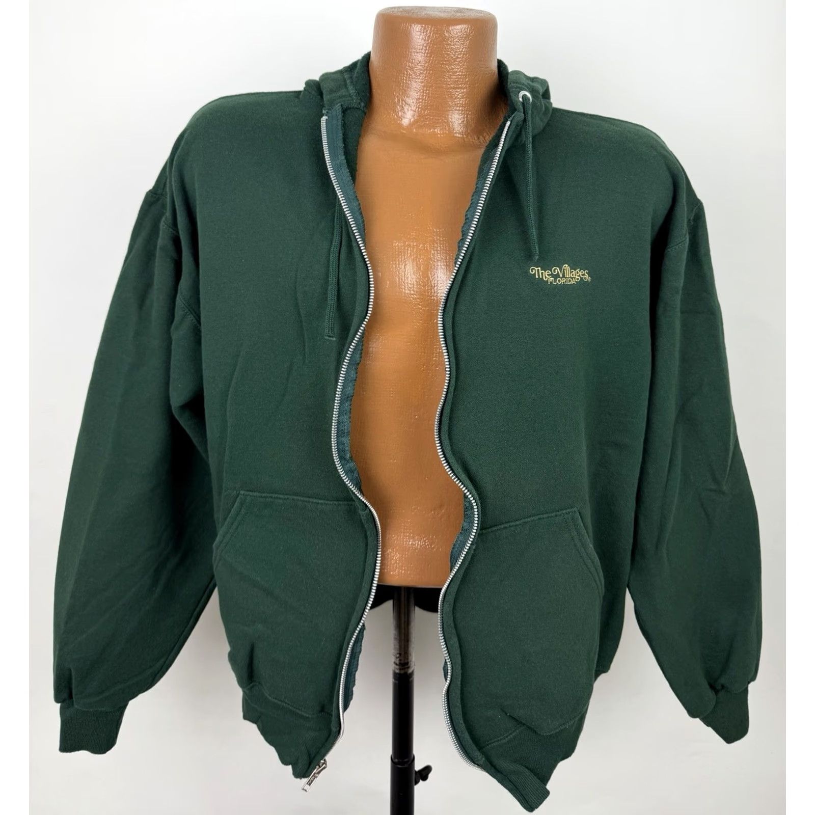 Jerzees JERZEES Hoodie Mens Medium Forest Green Full Zip Size US M / EU 48-50 / 2 - 5 Thumbnail