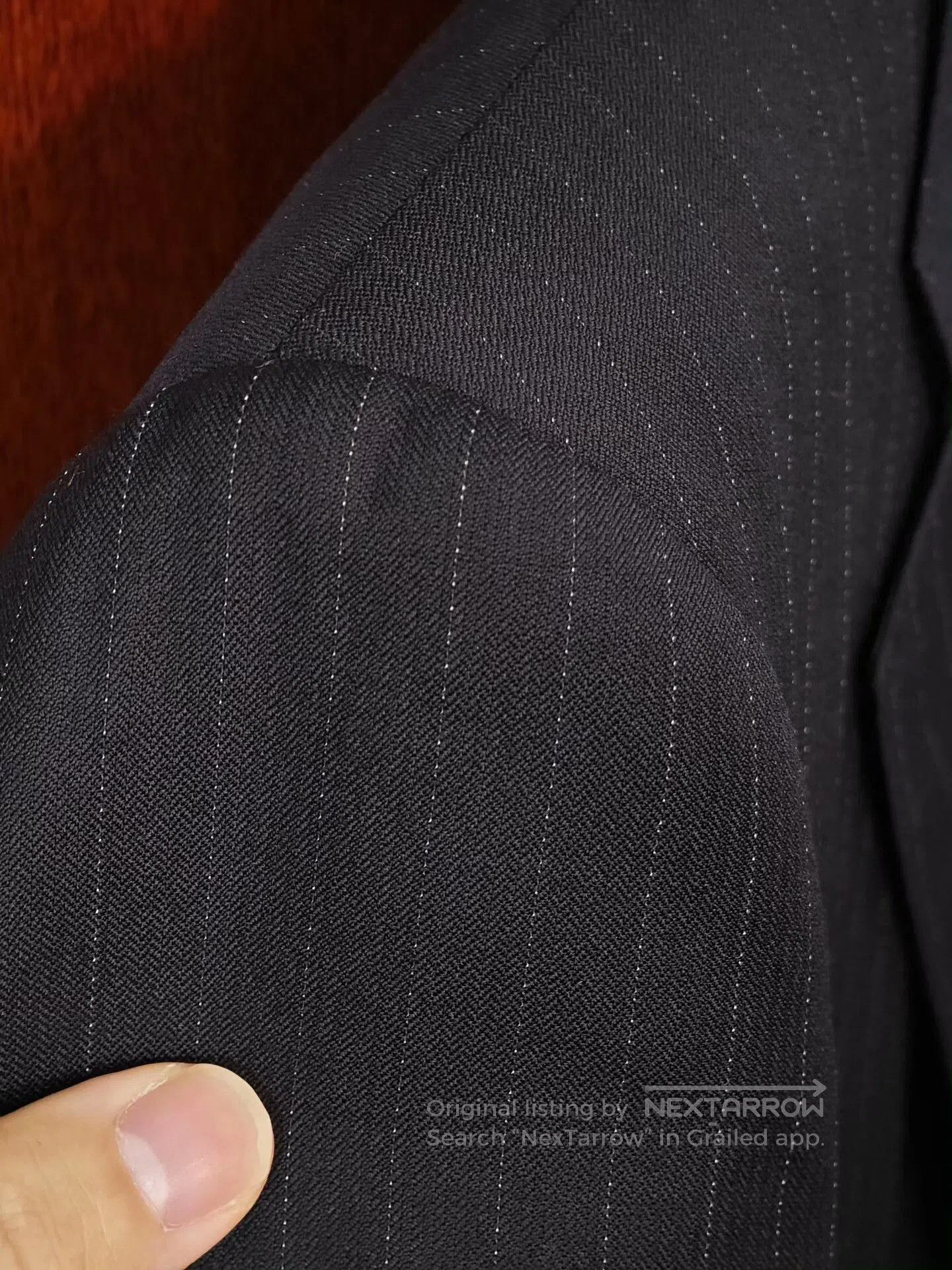 Japanese Brand Custom Italian Wool Blend Suit Jacket. Size US M / EU 48-50 / 2 - 3 Thumbnail