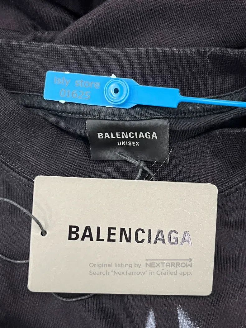 Balenciaga Dirty mud dyed bitcoin short-sleeve