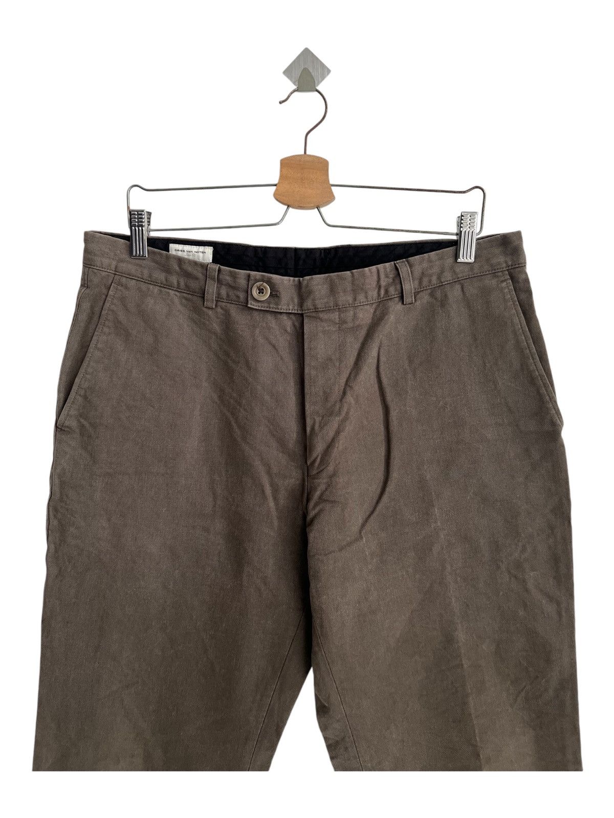Dries Van Noten Dries van Noten Belgium Baggy Oversized Khaki Pants Size US 34 / EU 50 - 6 Thumbnail