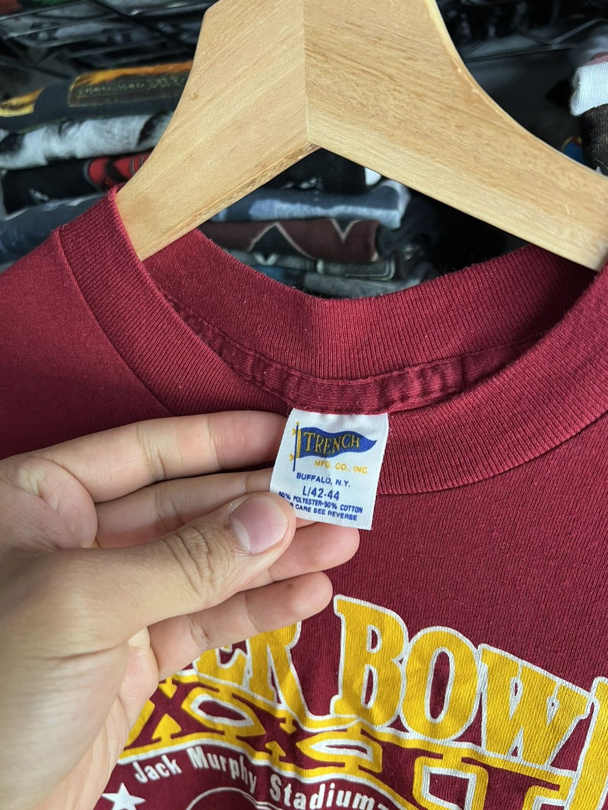 NFL 1988 Super Bowl XXII Washington Redskins Single Stitch Tee Size US L / EU 52-54 / 3 - 3 Thumbnail