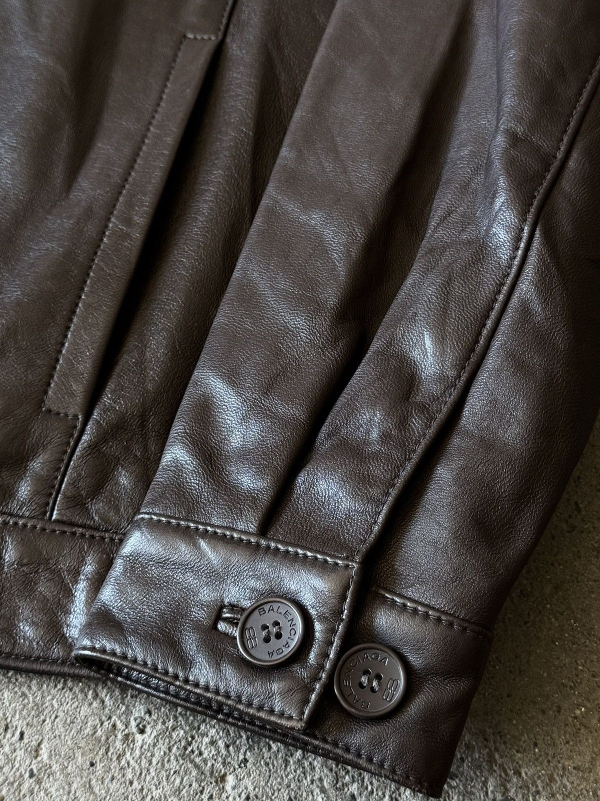 Balenciaga Balenciaga - 1997 -Nicolas Ghesquière -Zip Up Leather Jacket Size US M / EU 48-50 / 2 - 2 Thumbnail