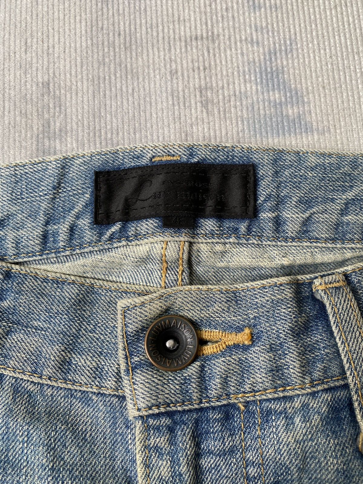 JACKROSE 2000s - Luvmaison Jackrose Japan Rusty Distressed Denim Size US 33 - 21 Thumbnail