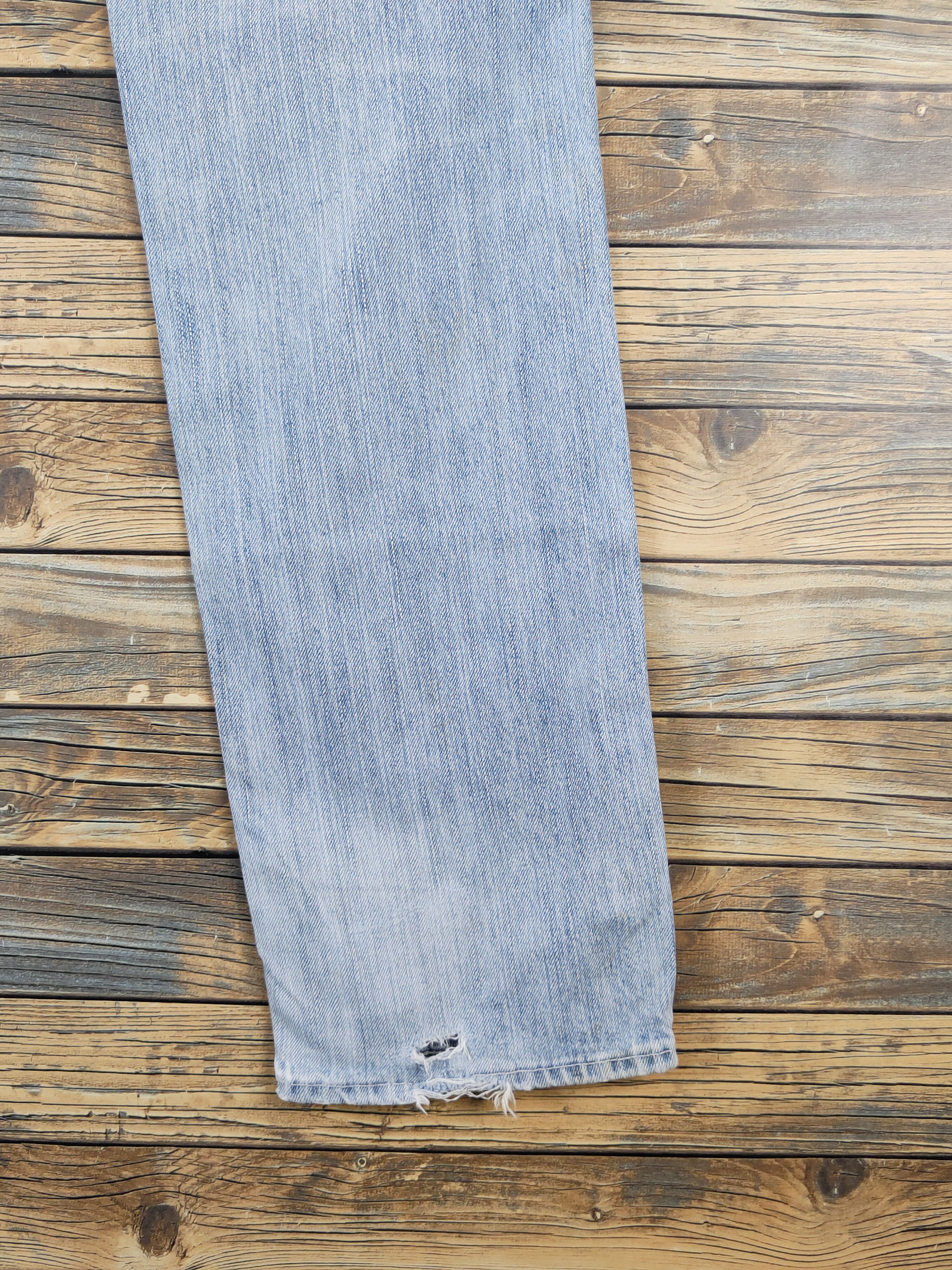Global Work Global Work Light Blue Distressed Ripped denim Jeans #W1488 Size US 33 - 12 Thumbnail