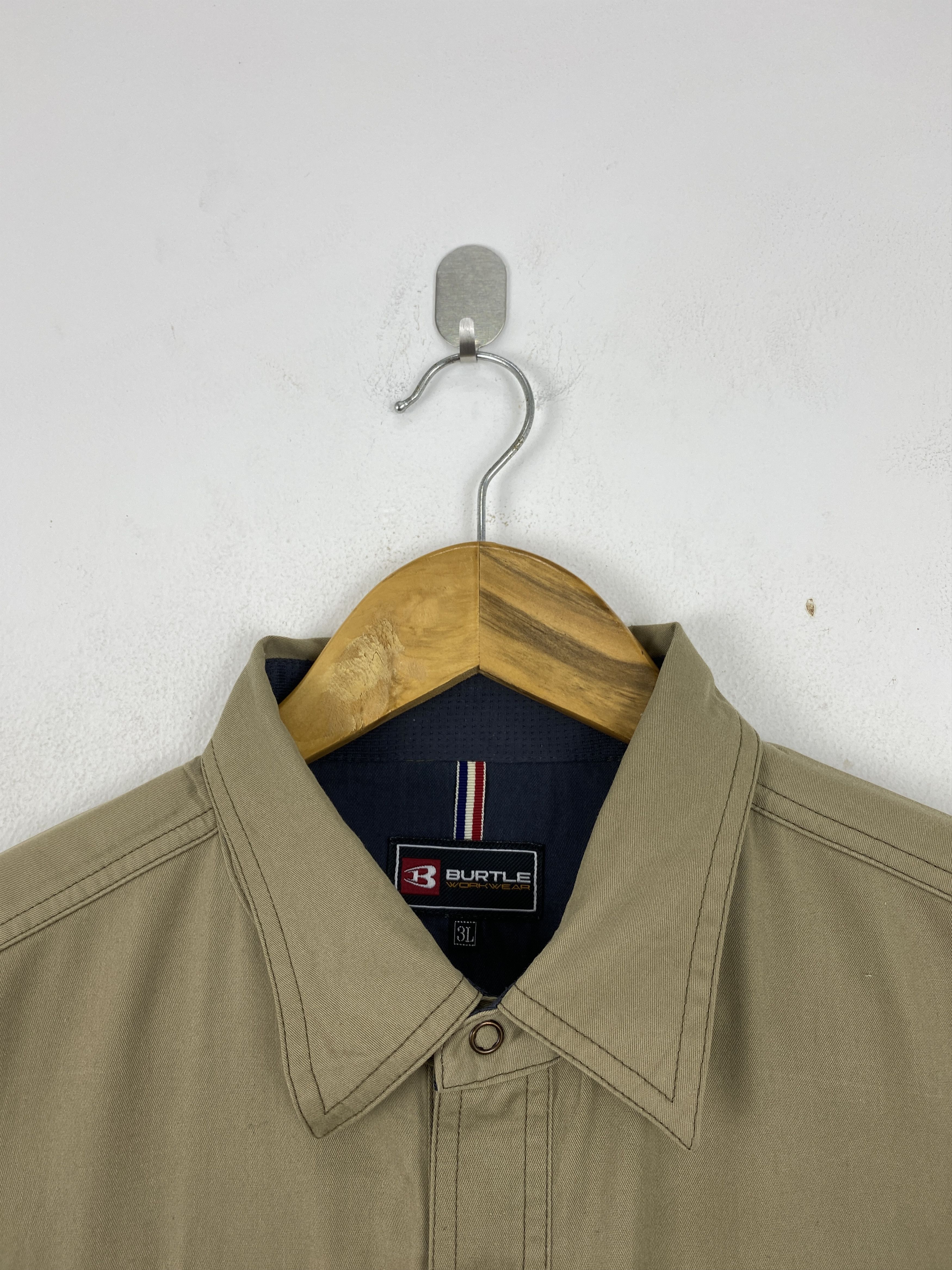 Japanese Brand Vintage Burtle 6103 Long Sleeved Workwear Jacket JA0180 Size US XXL / EU 58 / 5 - 9 Thumbnail