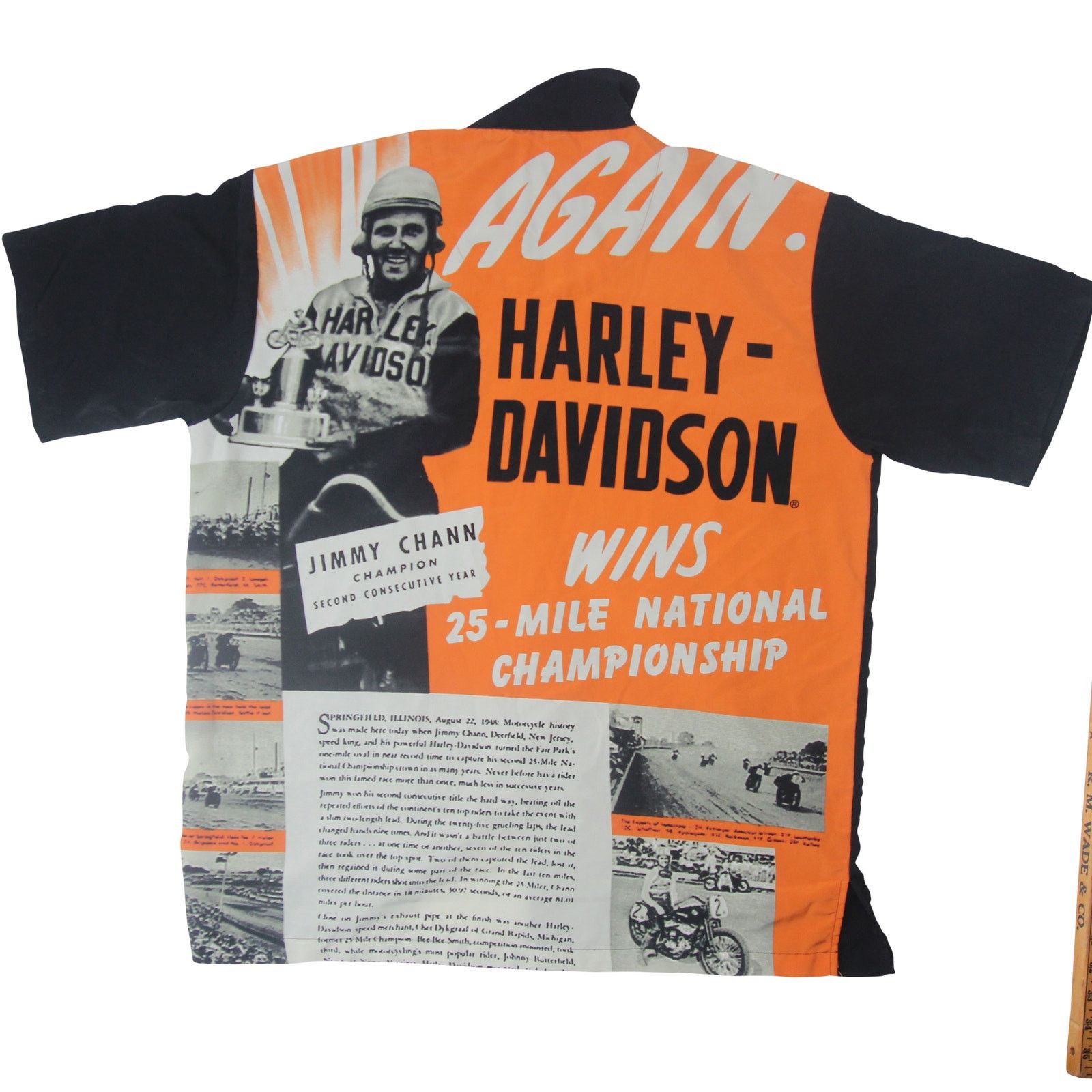 Harley Davidson × Vintage Harley Davidson Jimmy Chann Champion Button Down Shirt Size US L / EU 52-54 / 3 - 1 Thumbnail