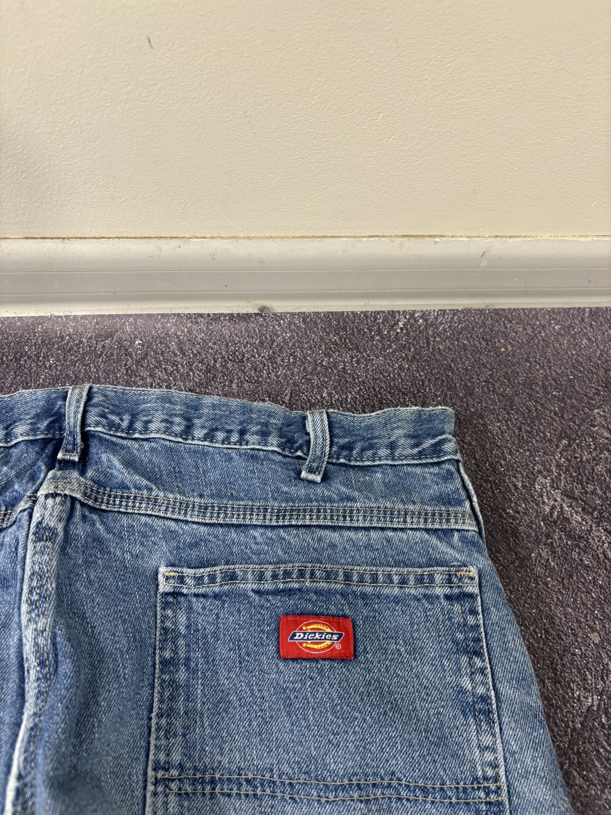 Dickies Vintage Dickies USA Workwear Faded Blue Denim Baggy Jeans Size US 36 / EU 52 - 7 Thumbnail