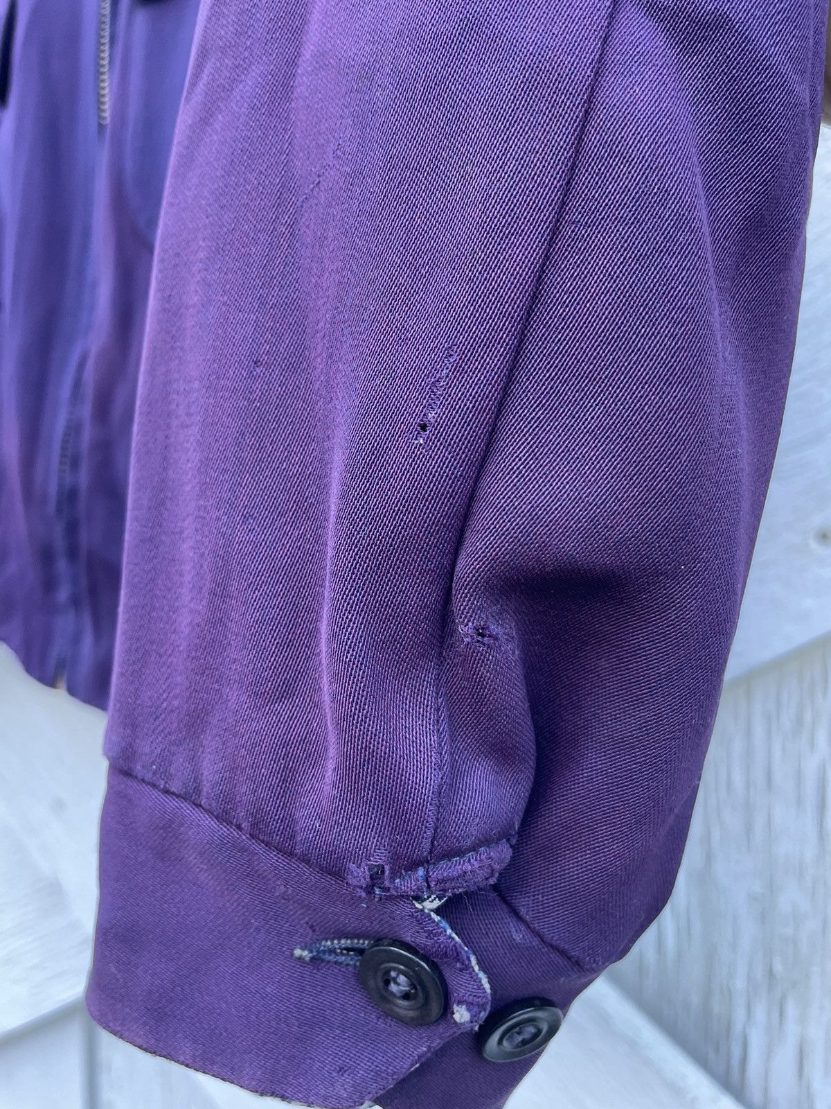 Vintage McGregor Purple Eggplant Gabardine Reversible Ricky Jacket Size US S / EU 44-46 / 1 - 8 Thumbnail