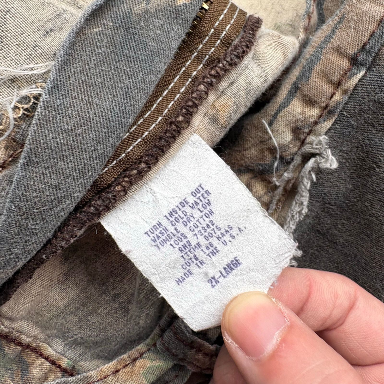 Mossy Oaks × Vintage Vintage Baggy Mossy Oak Camo Hunting Pants Size US 42 / EU 58 - 6 Thumbnail