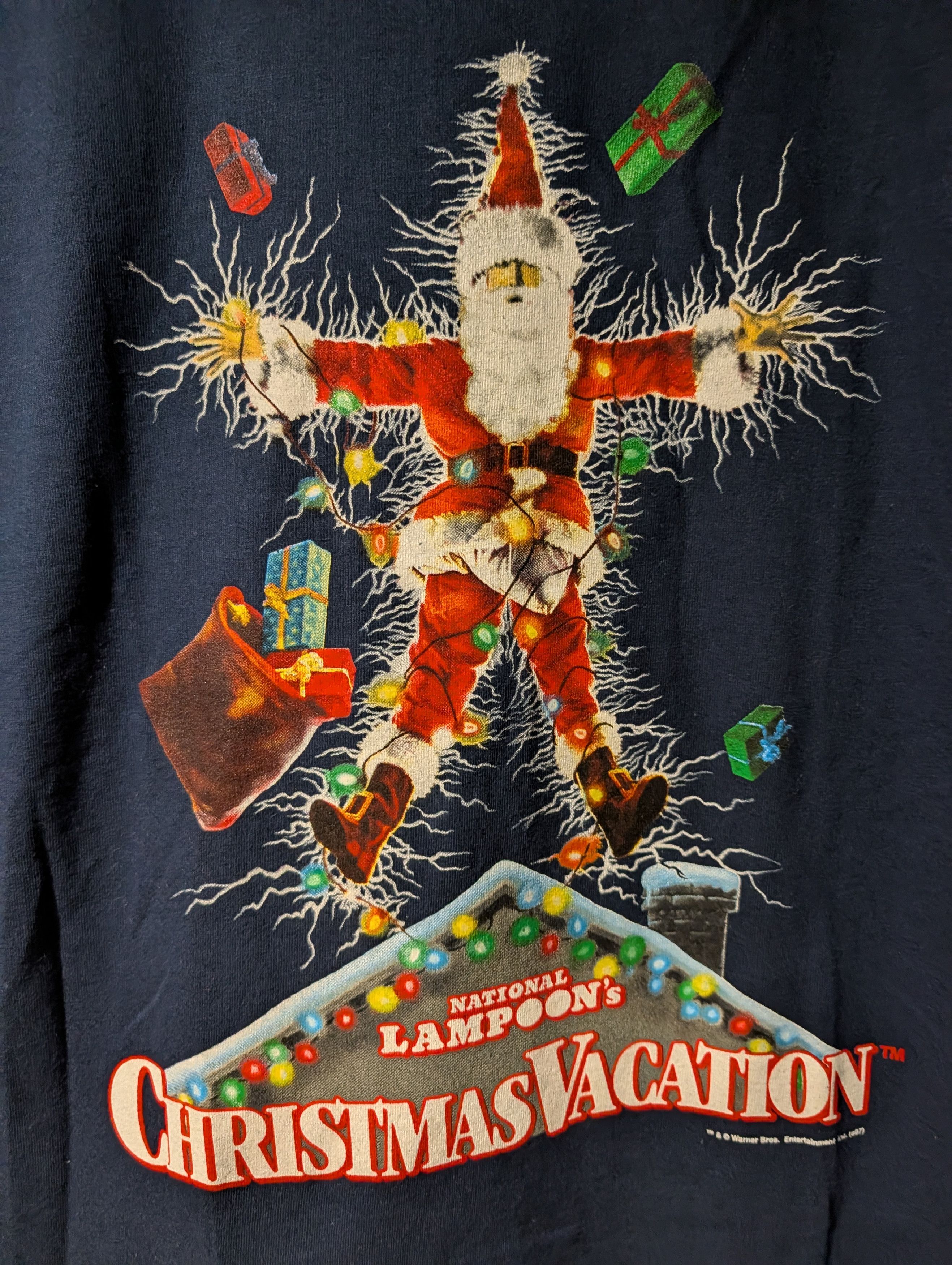 Fruit Of The Loom Vintage Y2K 2007 National Lampoon’s Christmas T-Shirt Size US M / EU 48-50 / 2 - 2 Thumbnail