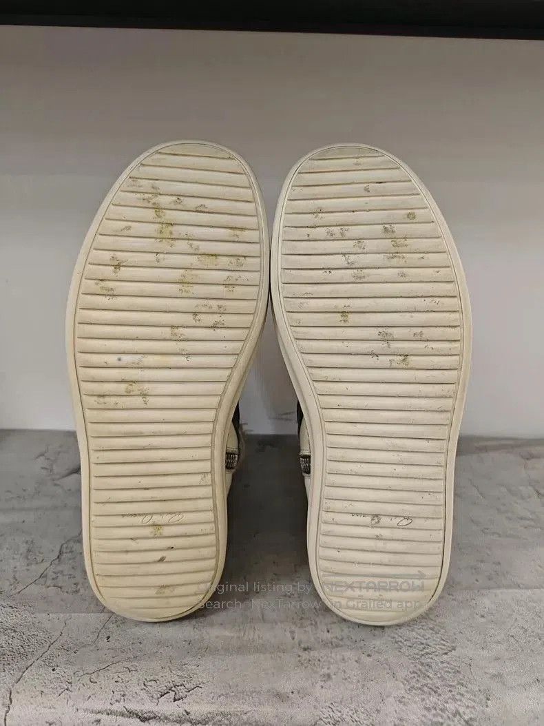 Rick Owens Rick Owens White và Black Geobasket Sneakers. Size US 7.5 / EU 40-41 - 8 Thumbnail