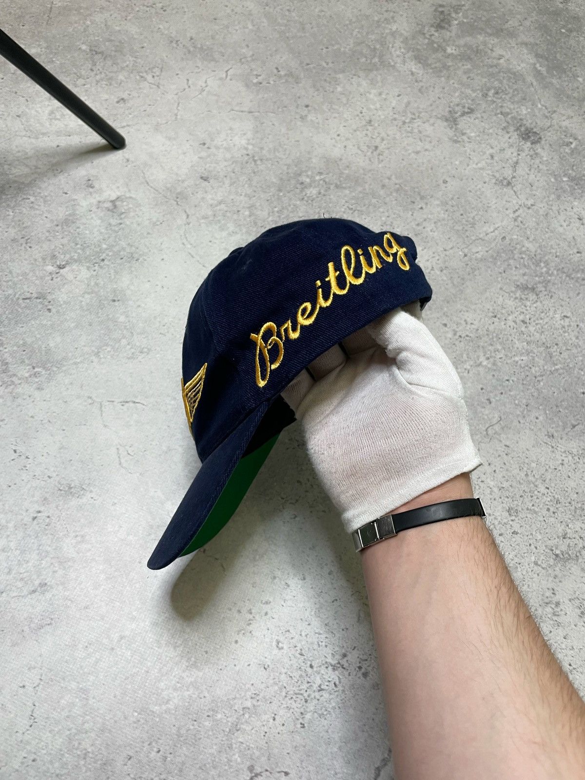 Breitling × Vintage Vintage Breitling Blue Sueded Hat Cap Size ONE SIZE - 3 Thumbnail