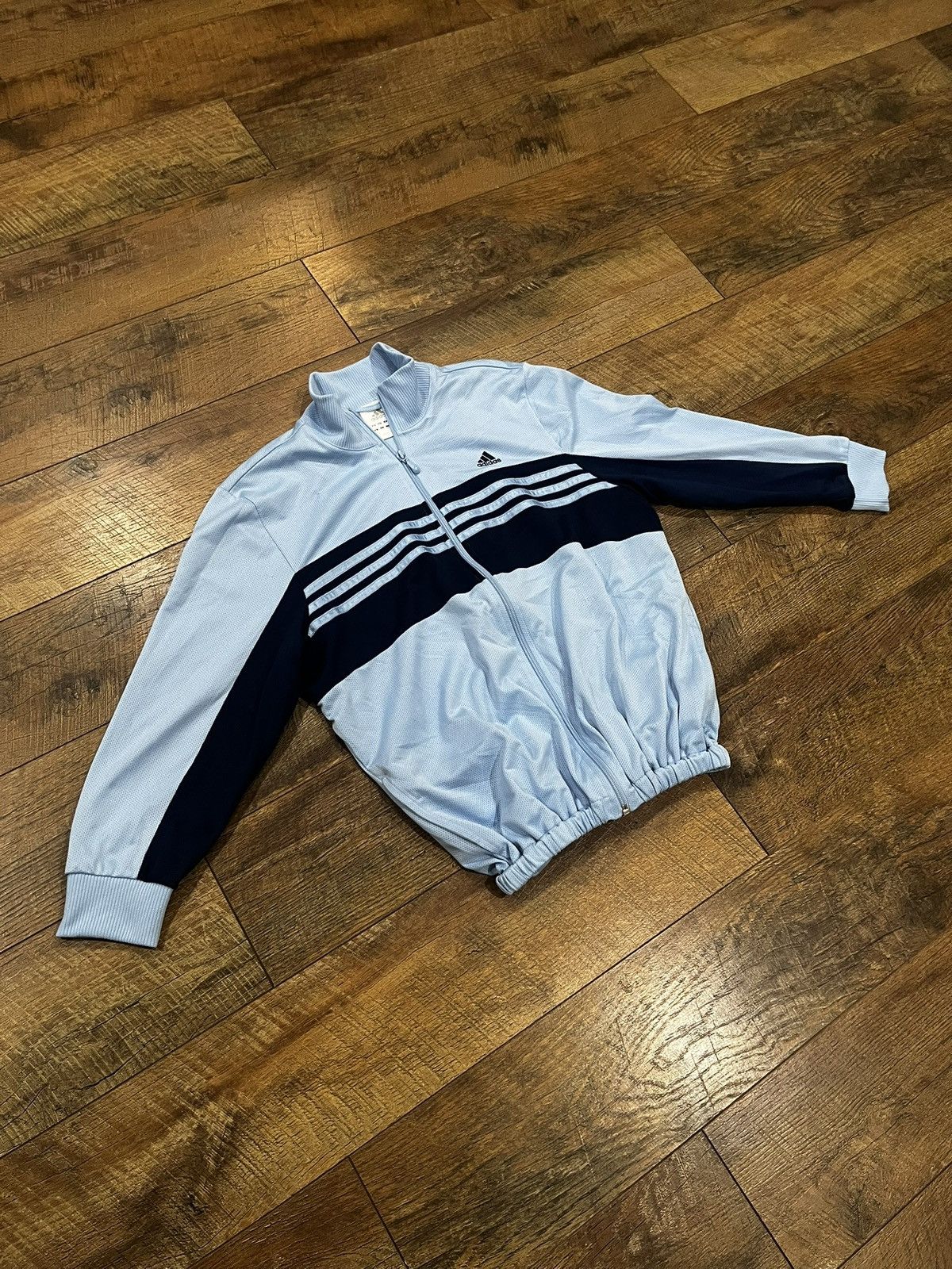 Adidas Vintage 2006 Adidas USA Mesh Track Jacket Blue & Navy Large Size US L / EU 52-54 / 3 - 2 Thumbnail
