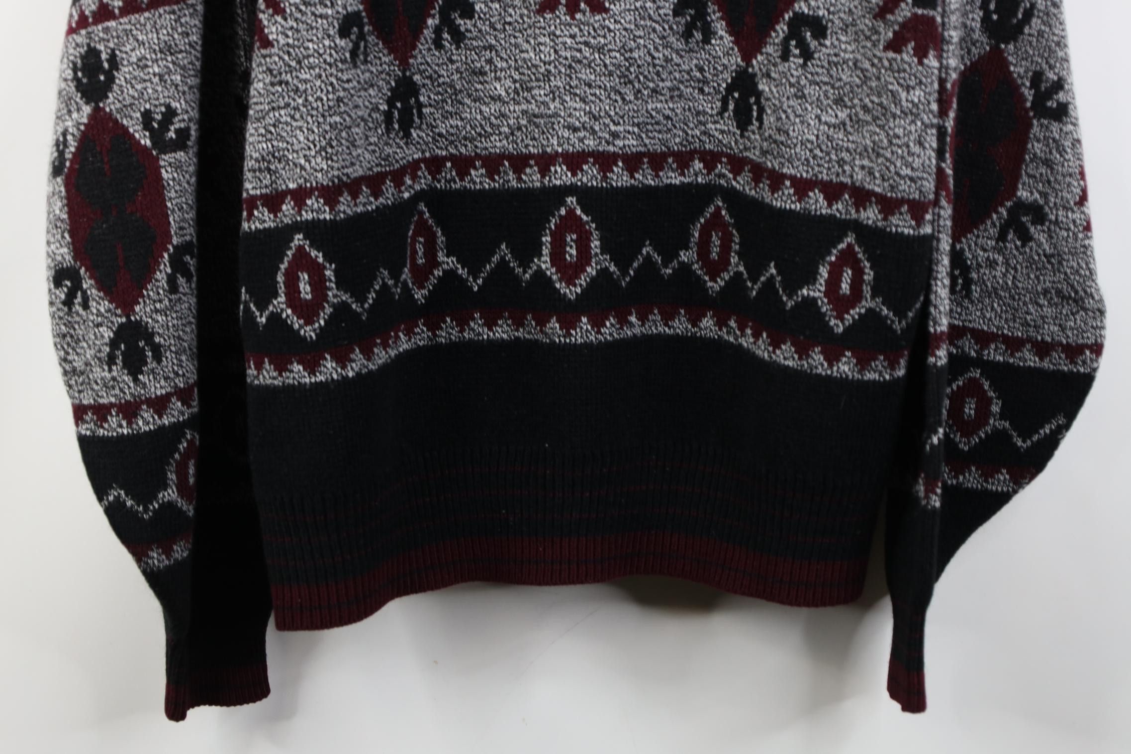 Vintage Vintage 90s Streetwear Southwestern Geometric Knit Sweater Size US L / EU 52-54 / 3 - 3 Thumbnail