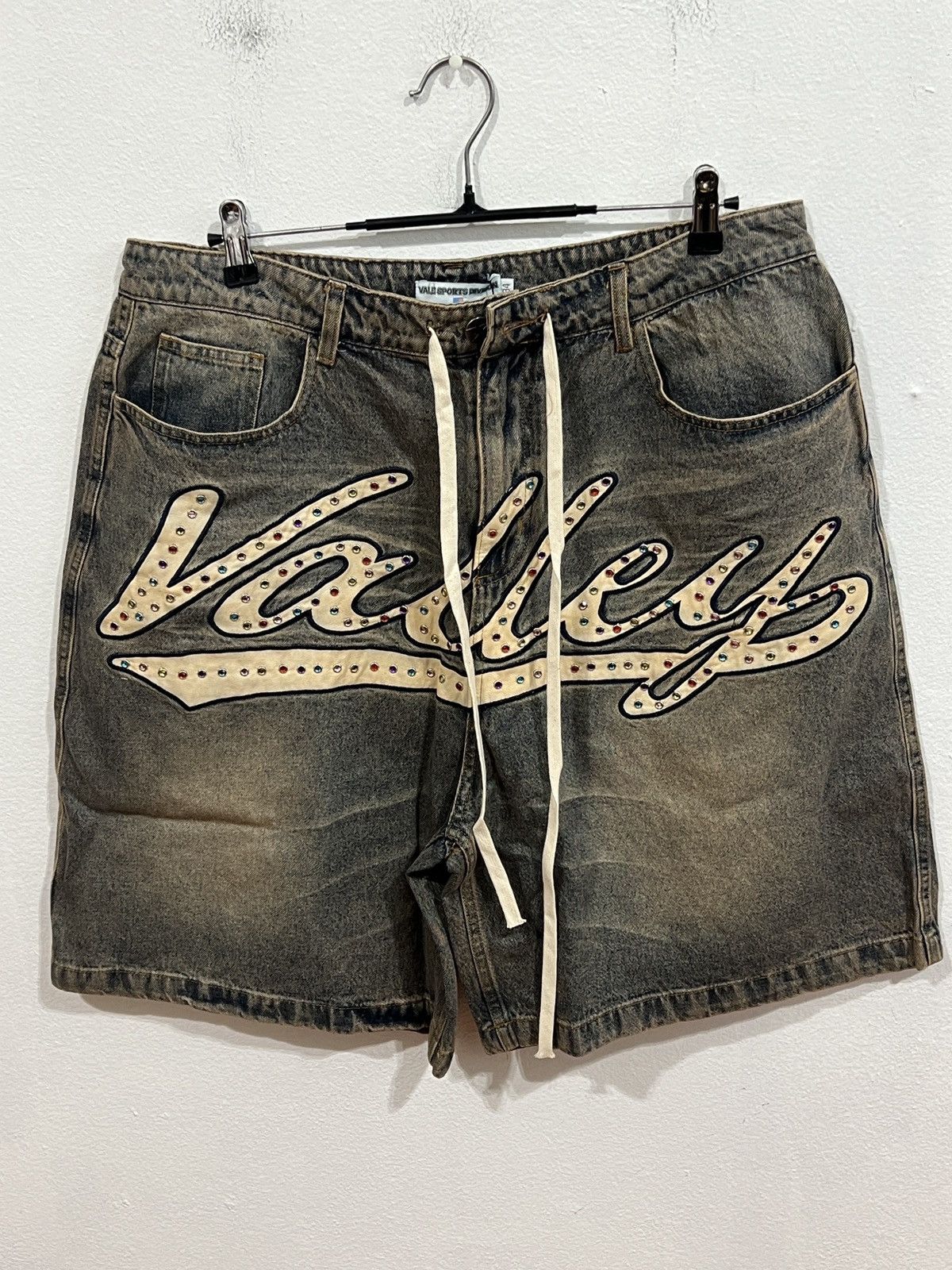 Vale Forever Skittle Denim Jean Shorts Blue