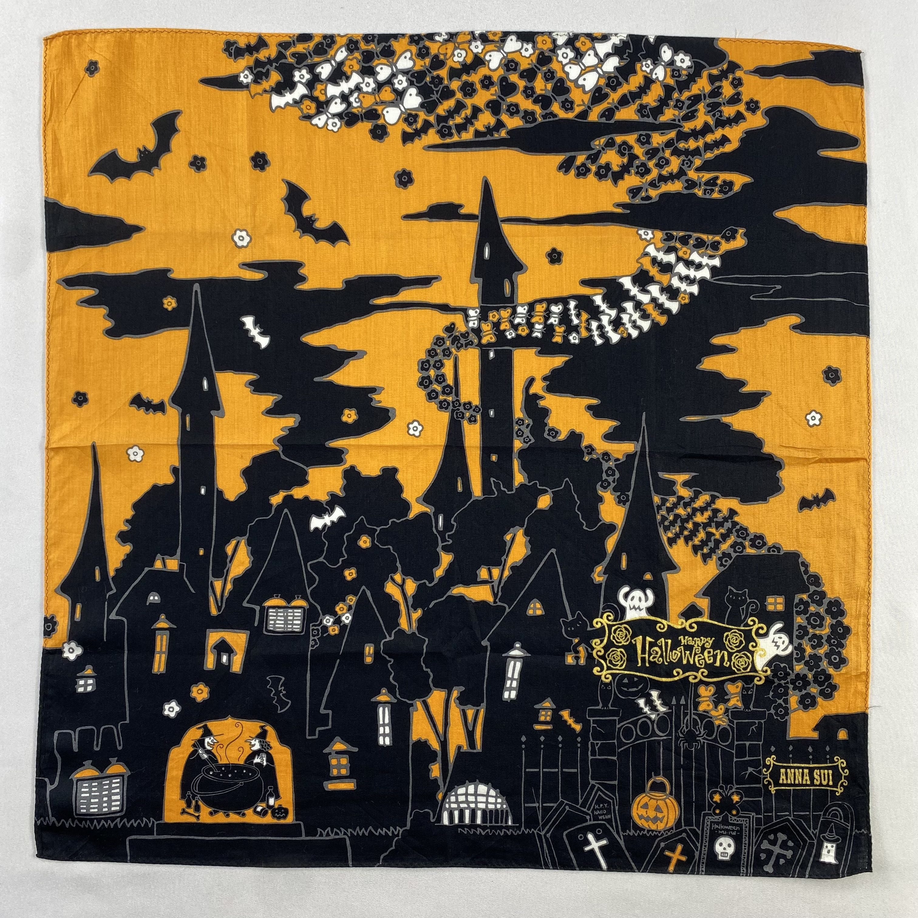 Vintage Anna Sui Bandana/ Handkerchief / Neckerchief-P1888 Size ONE SIZE - 1 Thumbnail