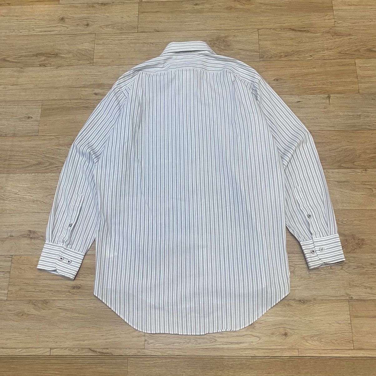 Yohji Yamamoto 90s Sacsny Y'saccs By Yohji Yamamoto Stripe LS Shirt Size US L / EU 52-54 / 3 - 2 Thumbnail