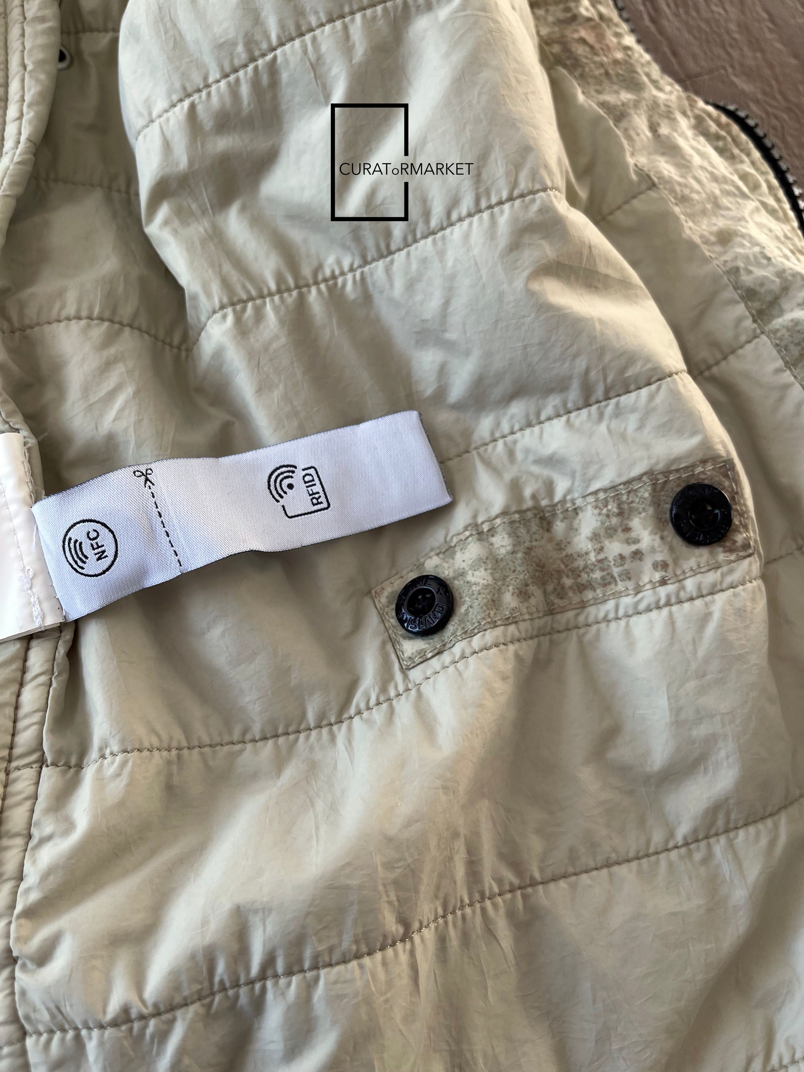Stone Island M Dissolving Grid Camo Cargo Puff Vest Econyl Primaloft SS24 Size US M / EU 48-50 / 2 - 12 Thumbnail