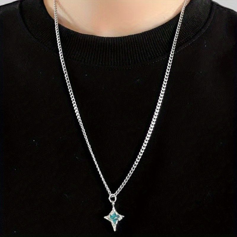 Vintage Hip Hop Style Star Pendant Chain Size ONE SIZE - 2 Thumbnail