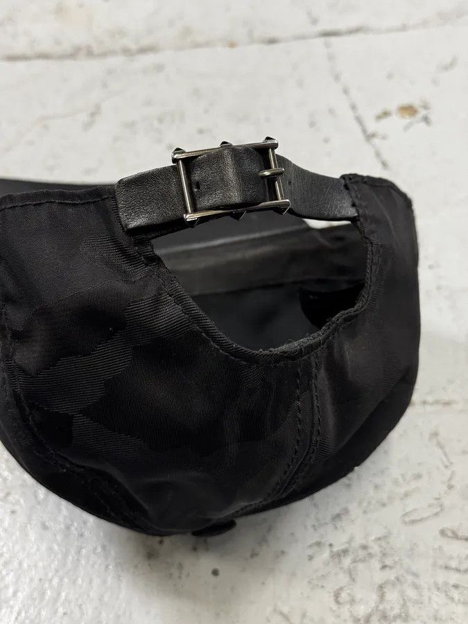 Valentino Valentino Black Camo Hybrid Leather Buckle Cap Size ONE SIZE - 7 Thumbnail