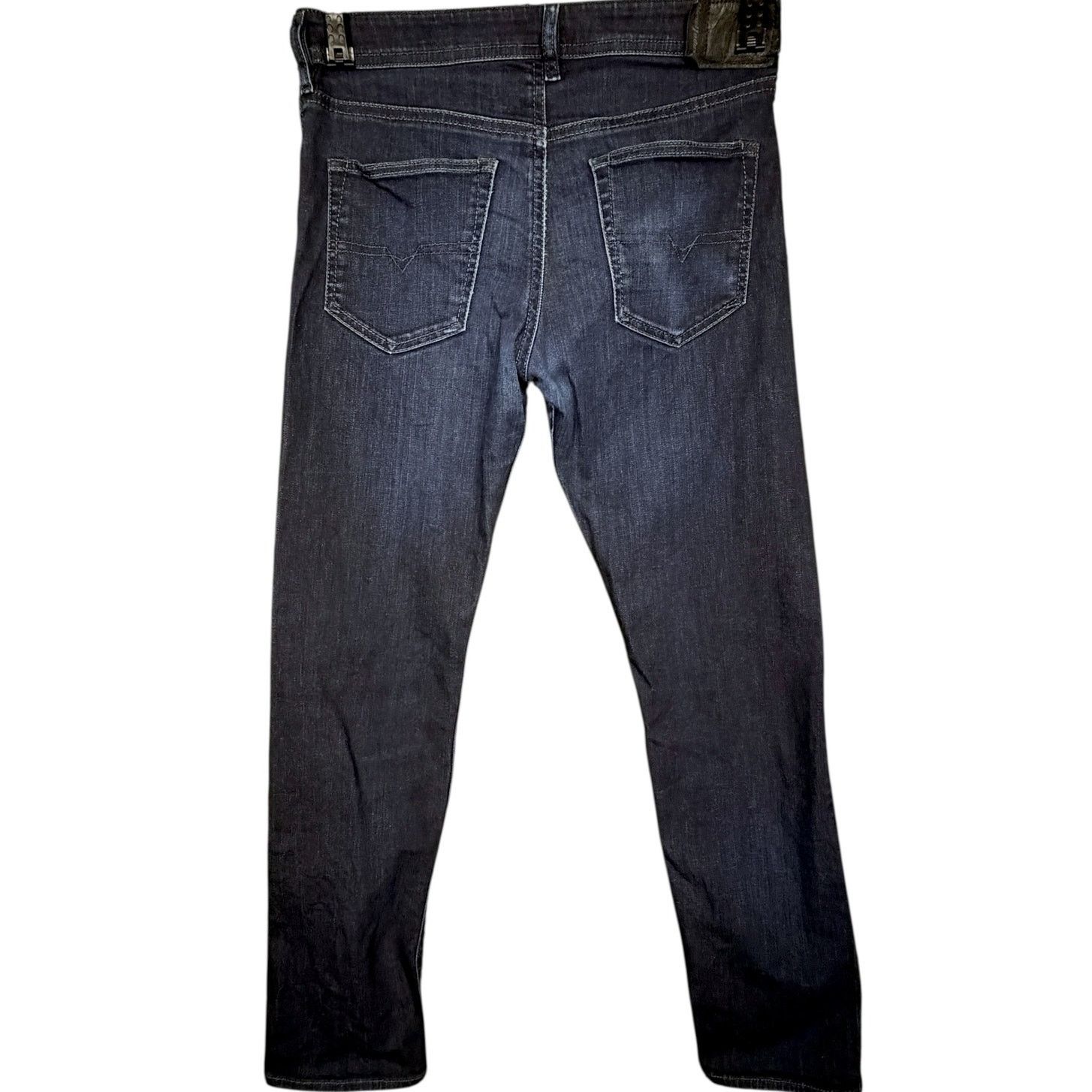 Diesel Diesel Buster Regular Tapered Fit Dark Blue Mens Jeans 31x30 Size US 31 - 2 Thumbnail