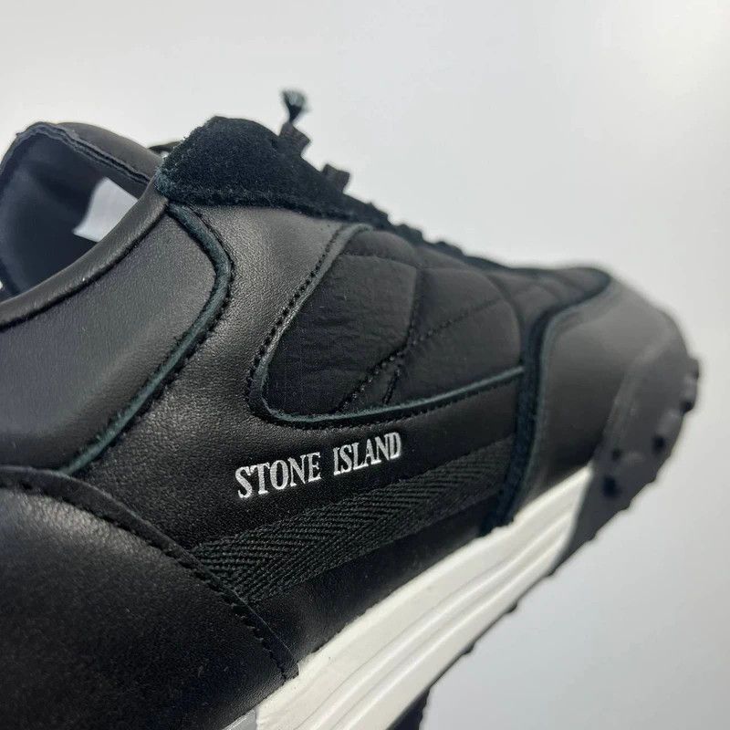 Stone Island Stone Island Sneakers Black Leather Shoes Size 46 Size US 13 / EU 46 - 5 Thumbnail