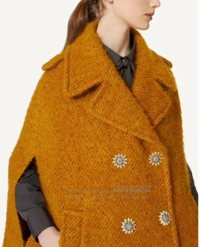 Other Valentino Double-breasted mohair wool cape coat Size XS / US 0-2 / IT 36-38 - 3 Thumbnail