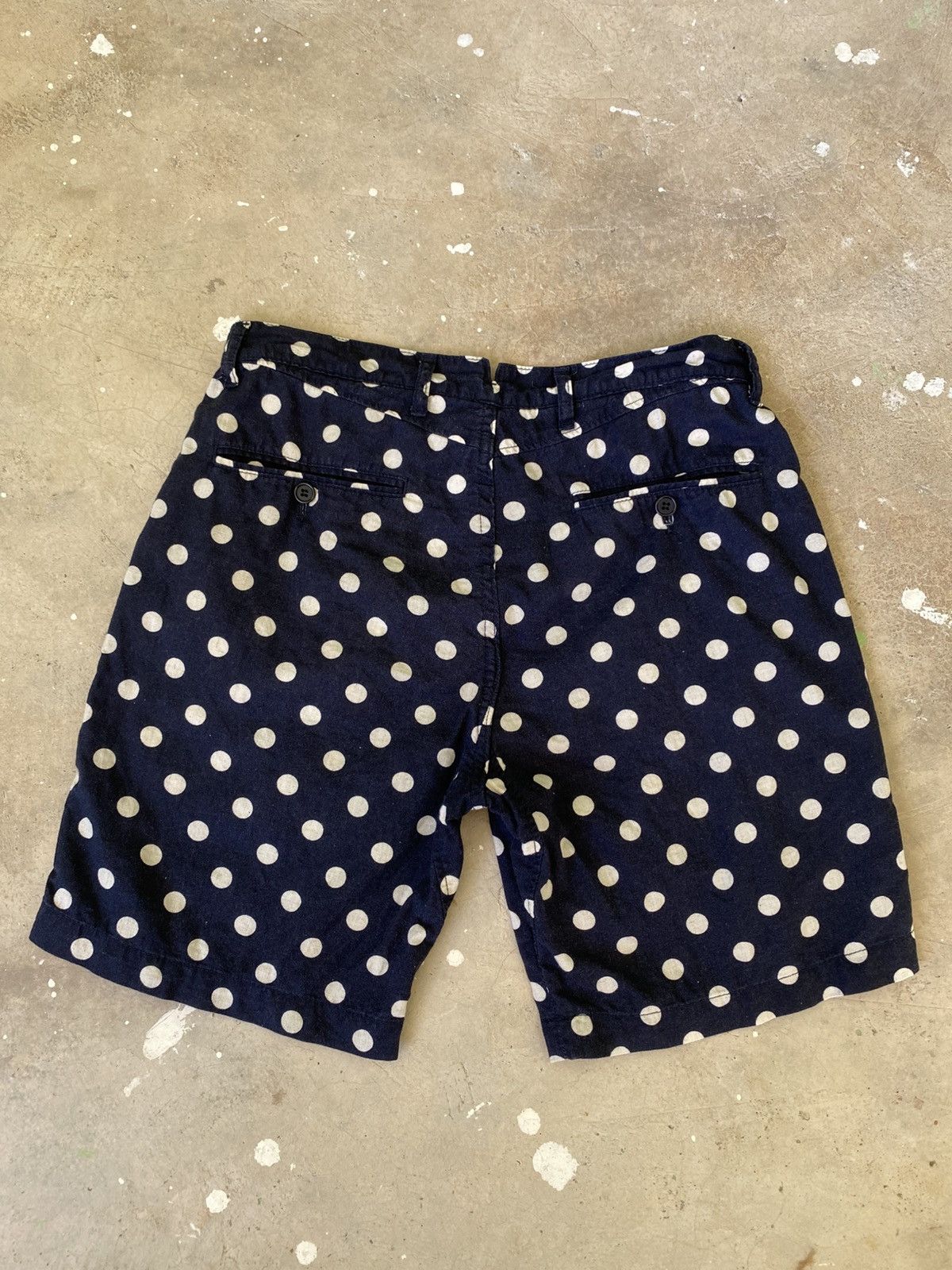 Ships Jet Blue SHIPS JET BLUE Polka Dot Linen Blend Shorts Size US 30 / EU 46 - 7 Thumbnail
