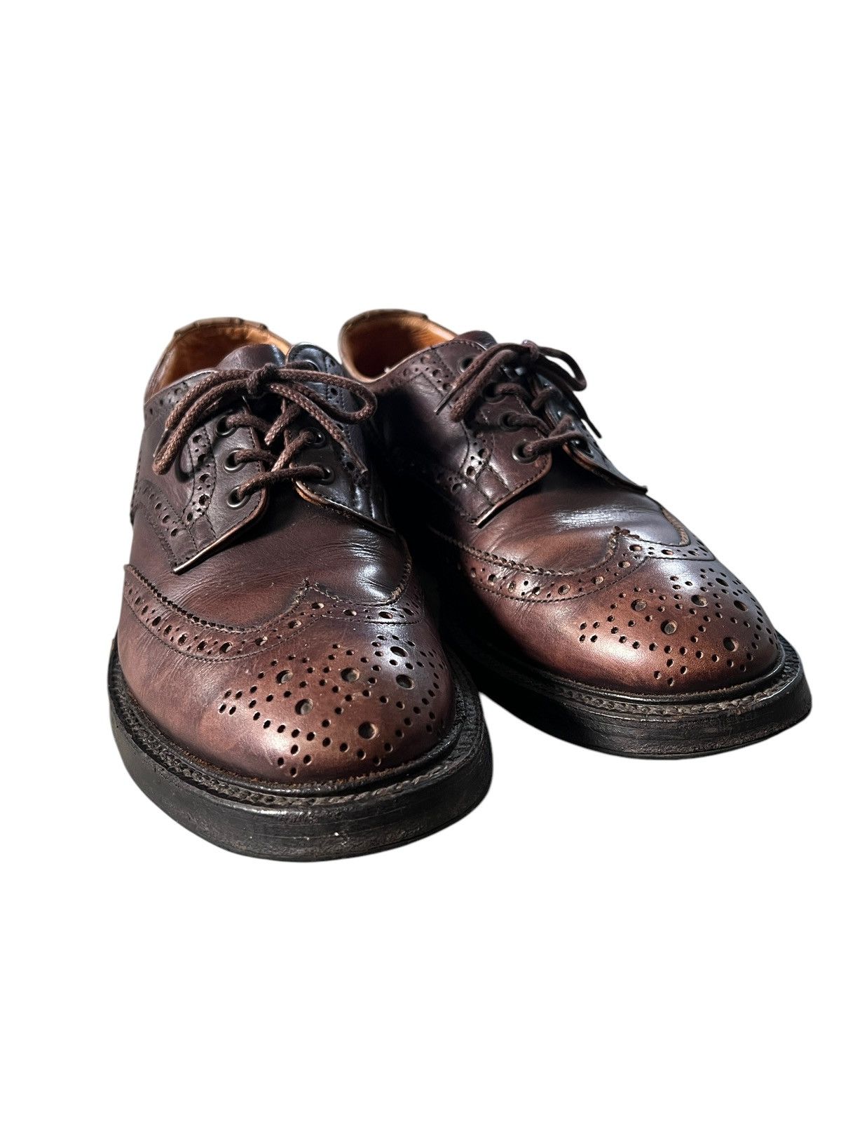 Tricker's Tricker’s 🏴󠁧󠁢󠁥󠁮󠁧󠁿 Espresso Burnished Bourton Country Shoe Size US 10.5 / EU 43-44 - 4 Thumbnail