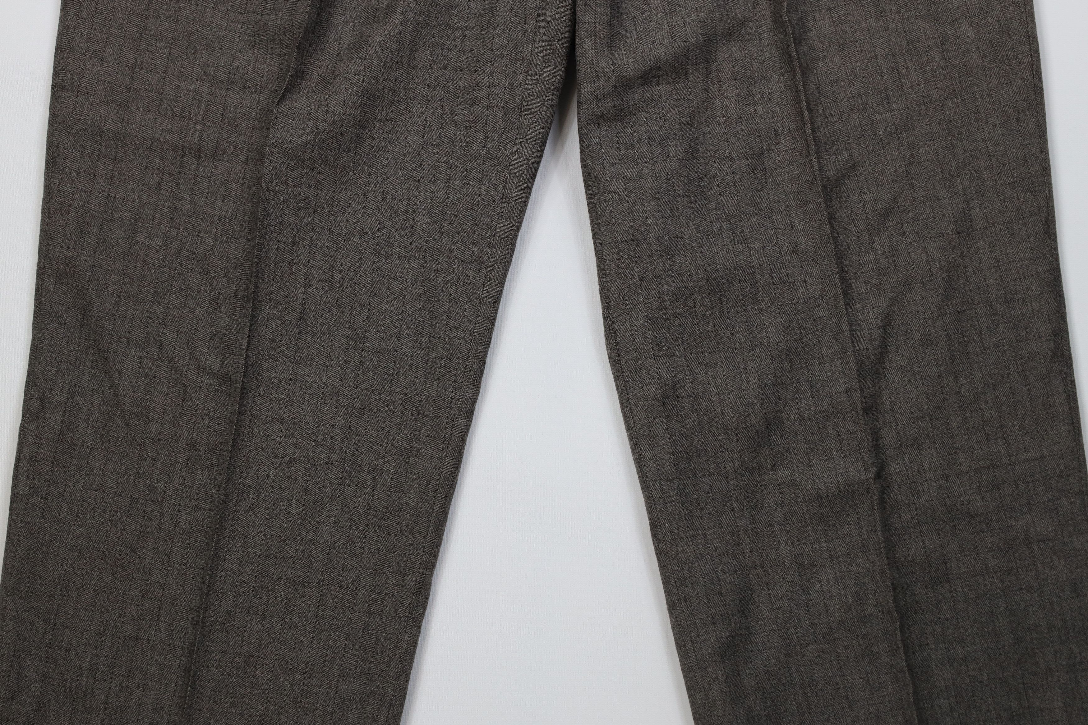 Hickey Freeman Vintage 90s Hickey Freeman Wide Leg Chino Pants Gray Check Size US 40 / EU 56 - 3 Thumbnail