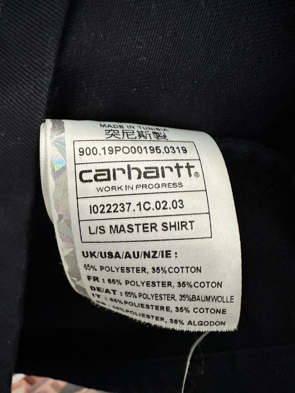 Carhartt Wip Carhartt Wip Master Shirt Size US L / EU 52-54 / 3 - 4 Thumbnail