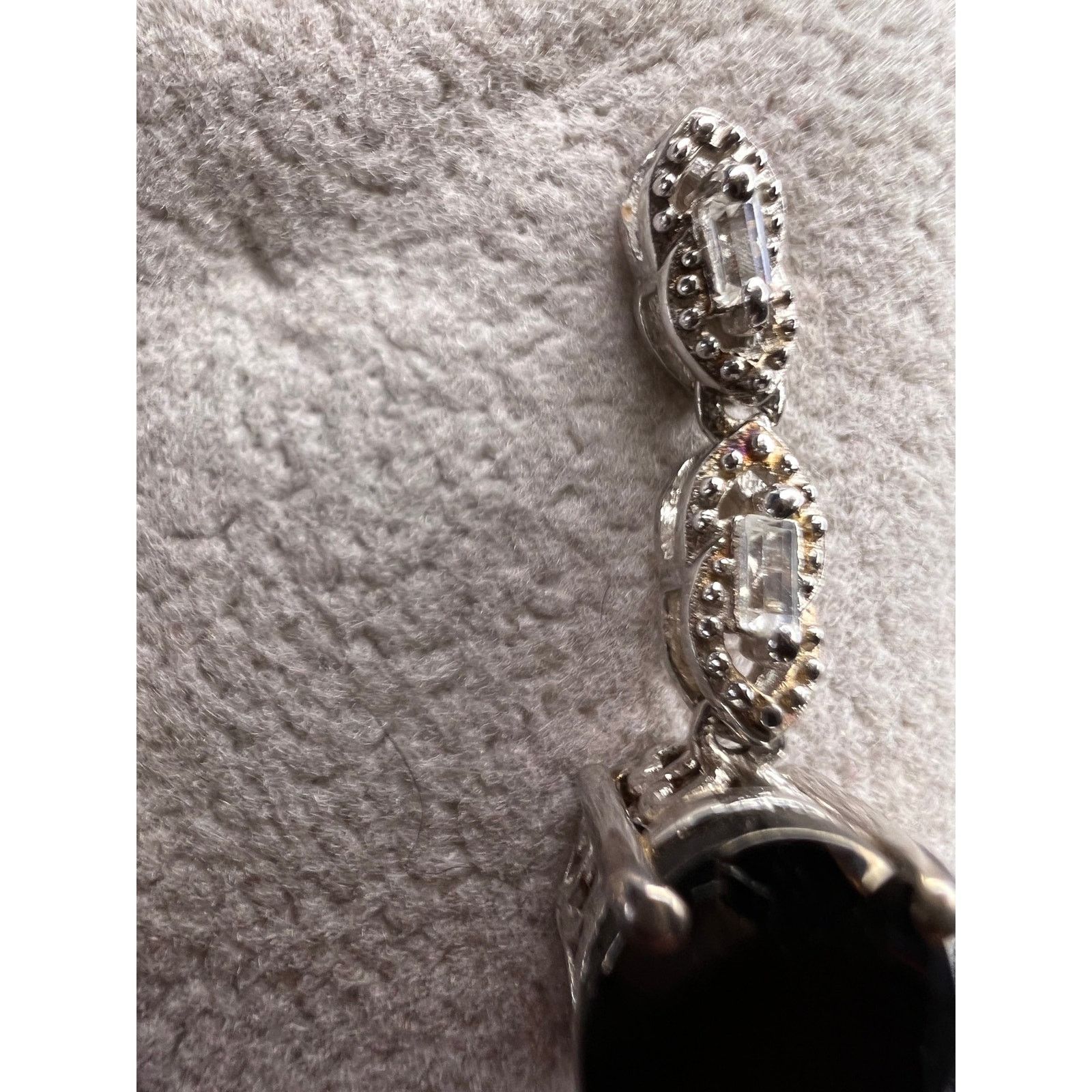 Other Elite Shungite gemstone sterling silver earrings Size ONE SIZE - 13 Thumbnail