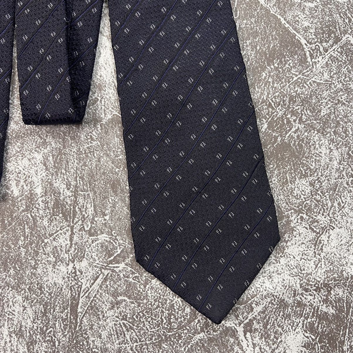 Fendi FENDI TIE FF MONOGRAM DESIGN LUXURY MEN NECKTIE Size ONE SIZE - 3 Thumbnail