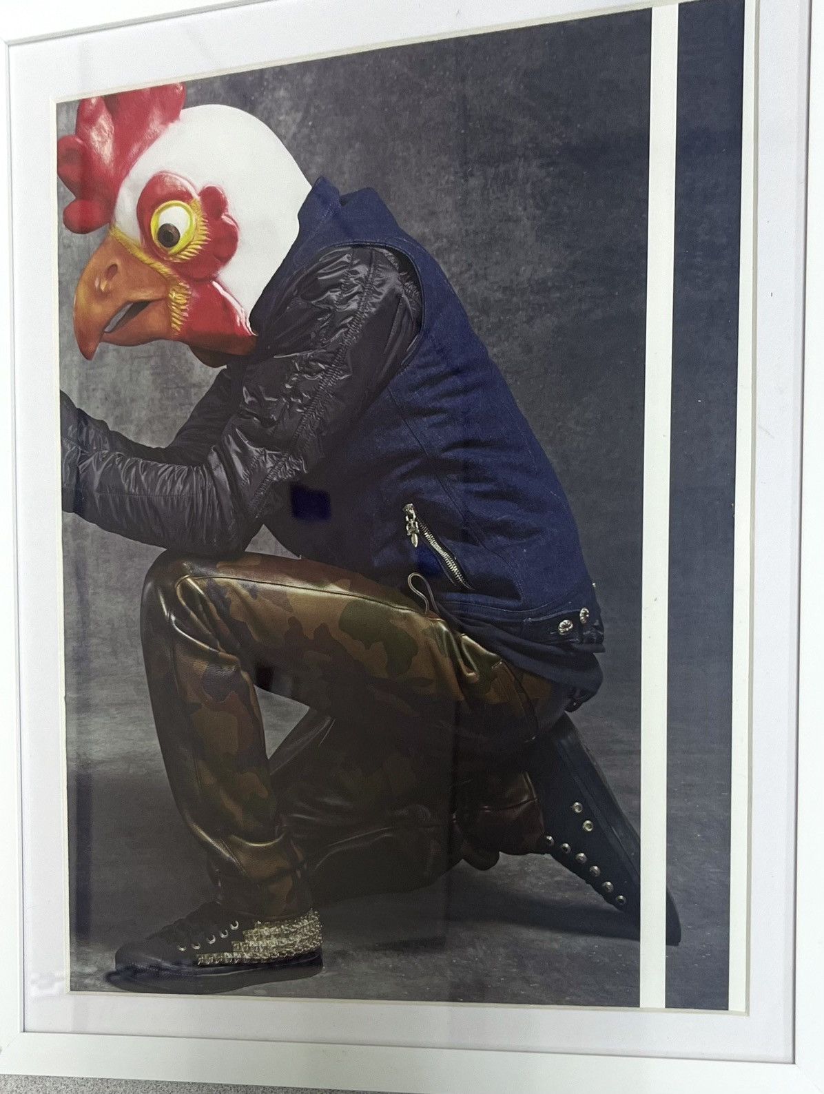 Chrome Hearts × Vintage Chrome Hearts chicken head man 9x11 Framed poster Size ONE SIZE - 2 Thumbnail