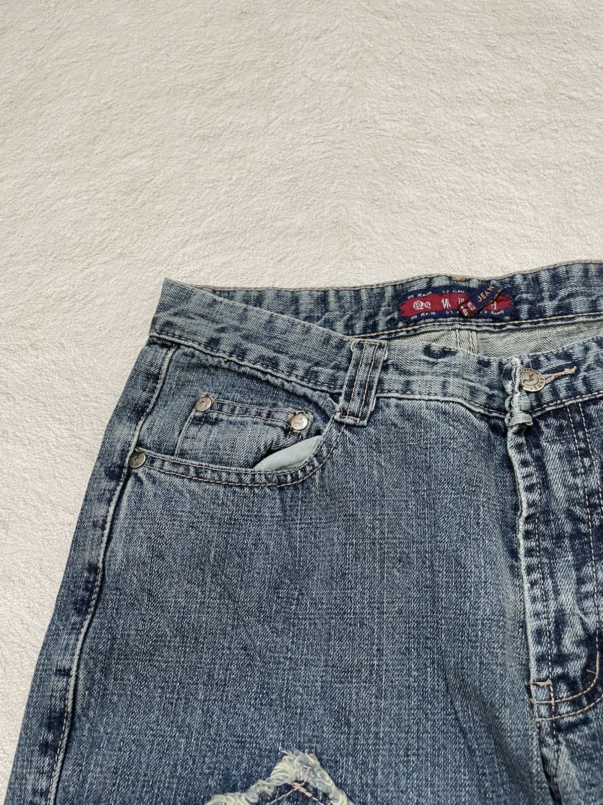 Japanese Brand 00s Japanese Cargo Pants Distressed Utility Pockets Raw Hem Size US 29 - 5 Thumbnail