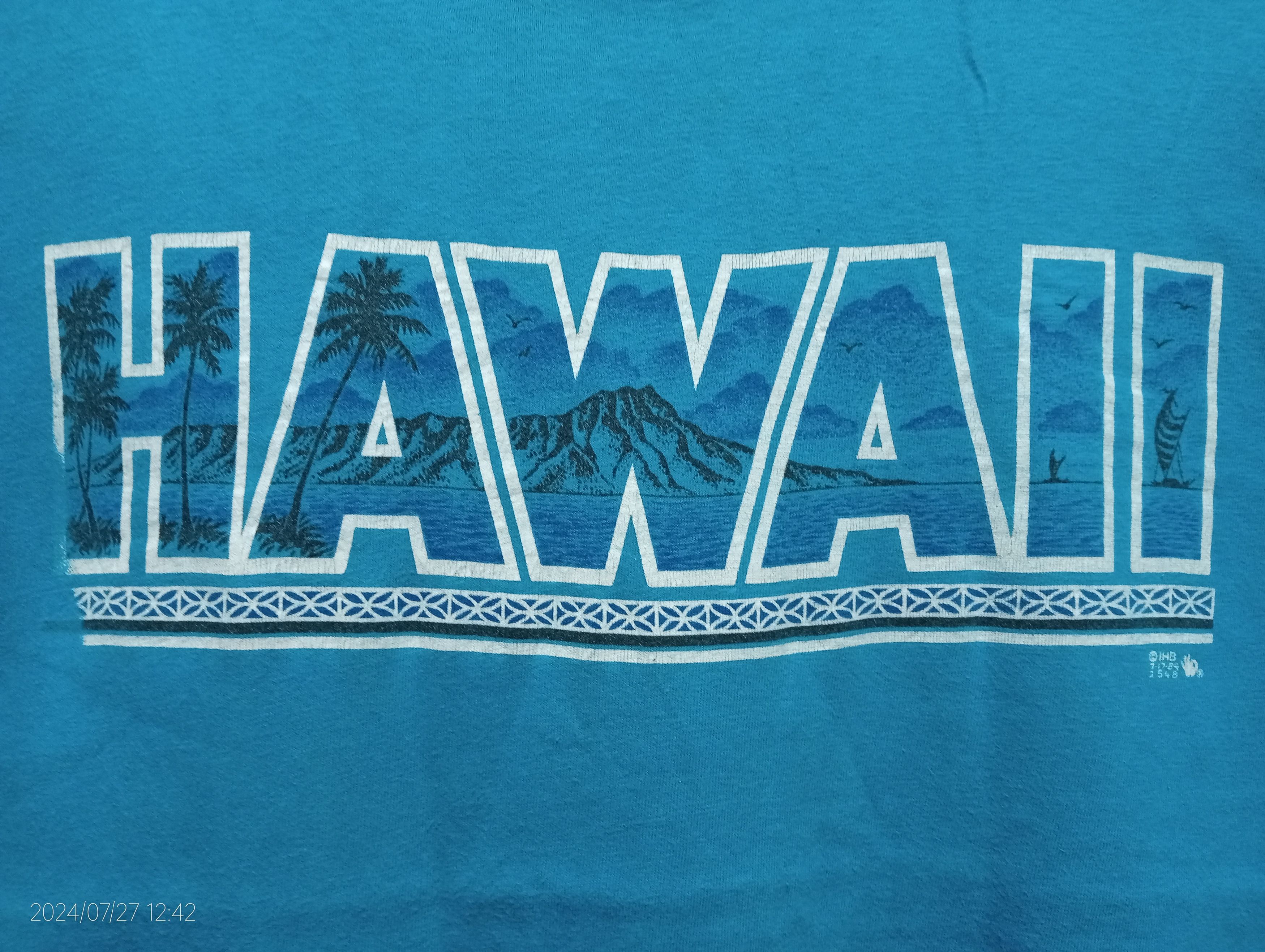 Vintage Vintage '80s Single Stitch Hanes Hawaii Tee Made in USA Size US L / EU 52-54 / 3 - 9 Thumbnail