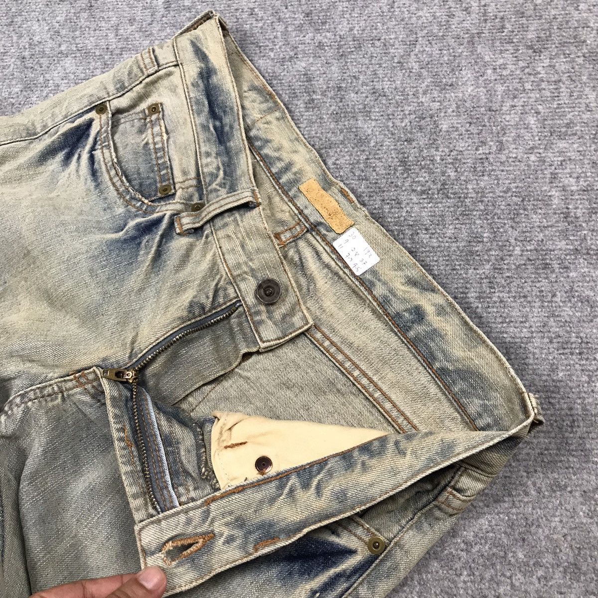 If Six Was Nine FLARE GOA DISTRESSED DENIM BOOT CUT RUSTY DENIM PANTS Size US 30 / EU 46 - 20 Thumbnail