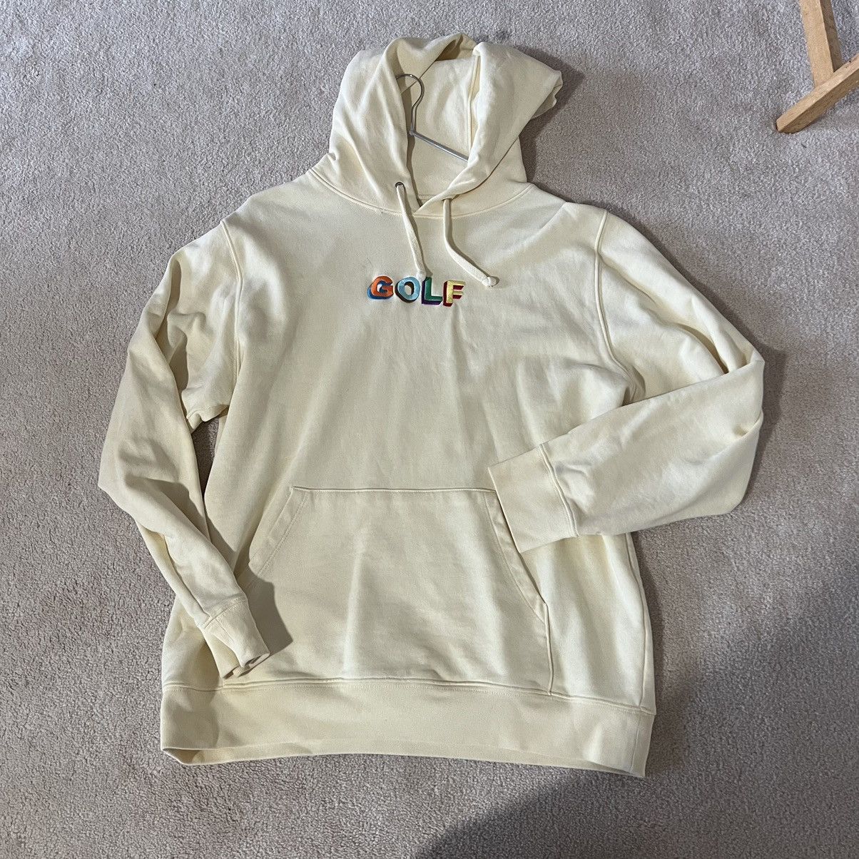 Golf Wang Yellow Multicolor Logo Tyler the Creator Golf Wang Hoodie Grailed