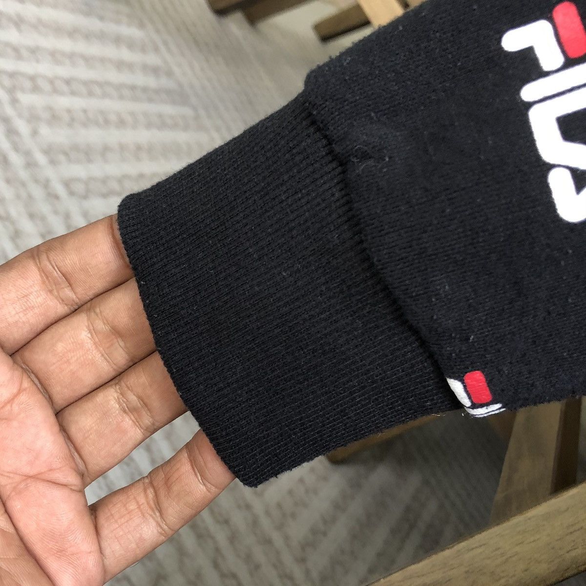 Fila Fila Logo Black All-over Printed Hoodie Sweatshirts Size US M / EU 48-50 / 2 - 6 Thumbnail