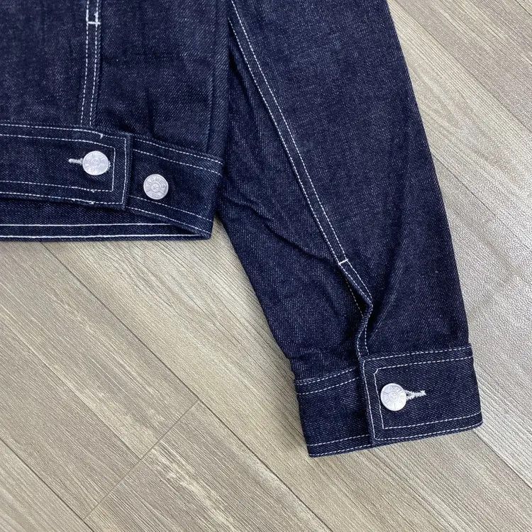 agnes b. Vintage Agnes B Indigo Raw Denim Jacket Size US M / EU 48-50 / 2 - 10 Thumbnail