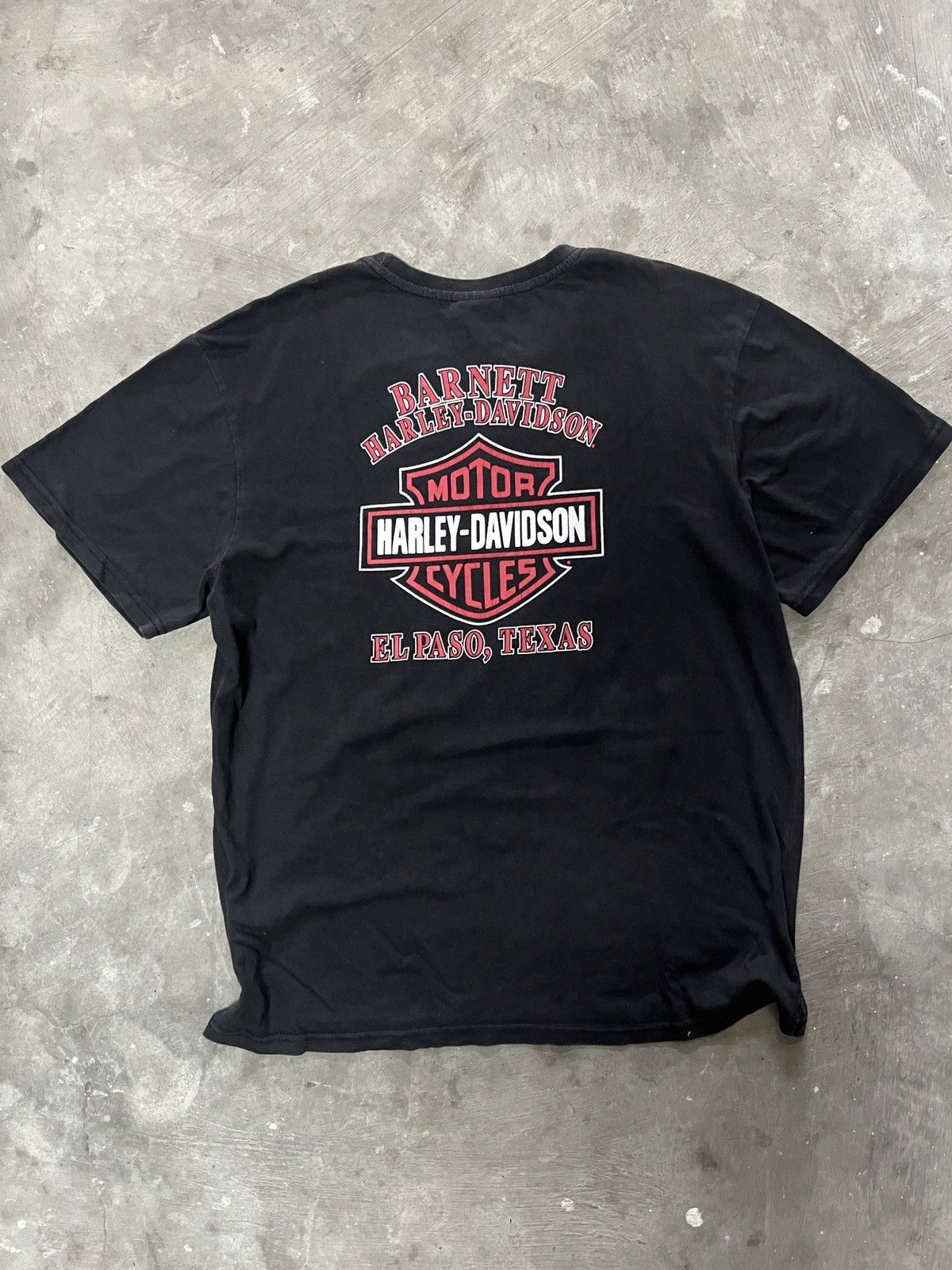 Harley Davidson Vintage Harley-Davidson Skull Flames Graphic T-Shirt Black Size US XL / EU 56 / 4 - 4 Thumbnail