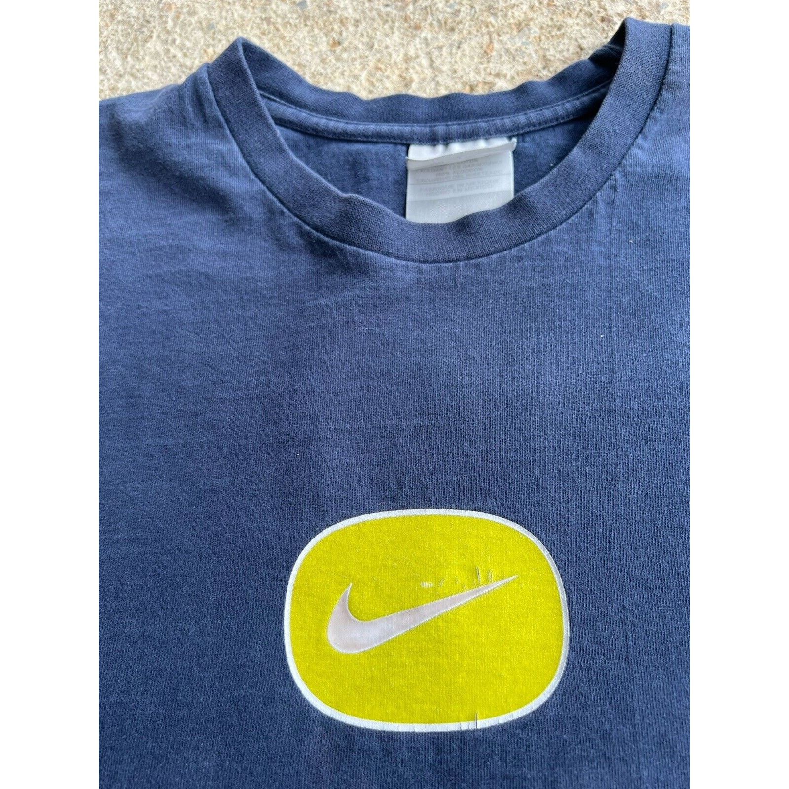 Nike Vintage Y2K Nike Center Check Longsleeve Shirt Large Faded Size US L / EU 52-54 / 3 - 2 Thumbnail
