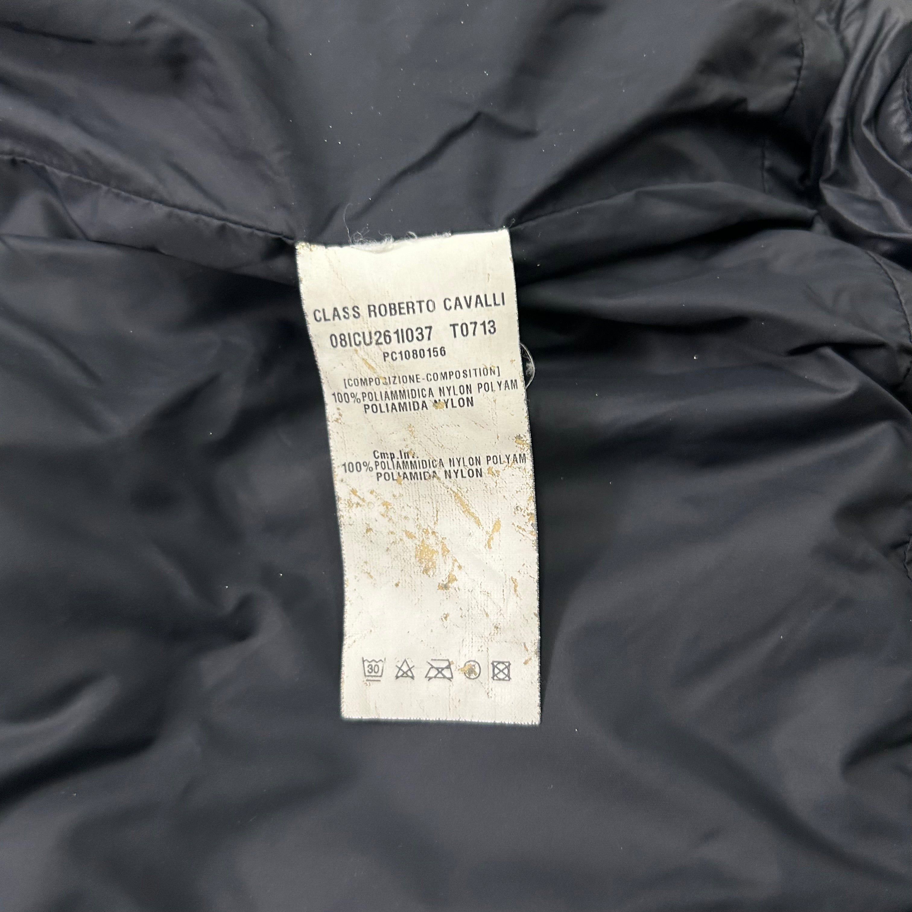 Roberto Cavalli Cavalli Class 2000's Quilted Navy Jacket Size US M / EU 48-50 / 2 - 8 Thumbnail