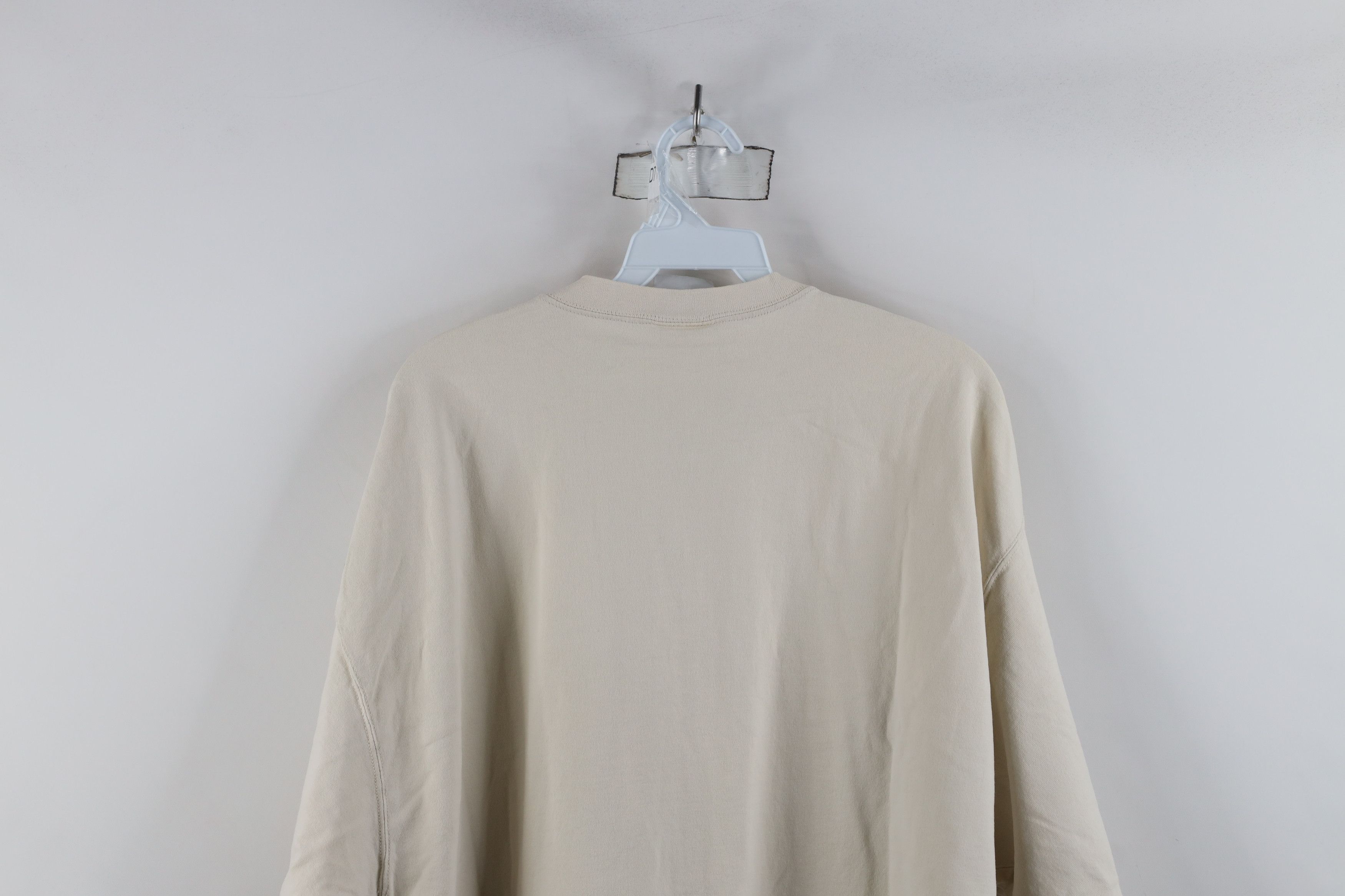 Vintage Vintage 90s Streetwear Heavyweight Cotton T-Shirt Beige USA Size US XL / EU 56 / 4 - 12 Thumbnail