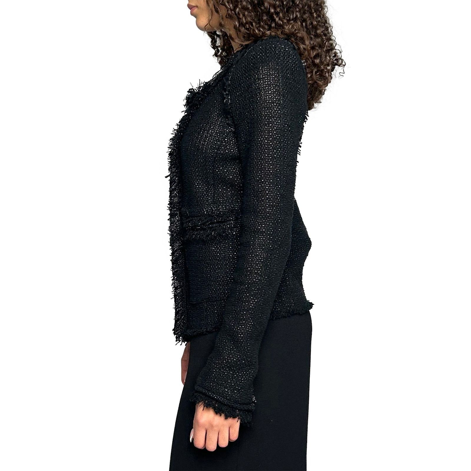 Isabel Marant Black Frilly Jacket Size XS / US 0-2 / IT 36-38 - 5 Thumbnail