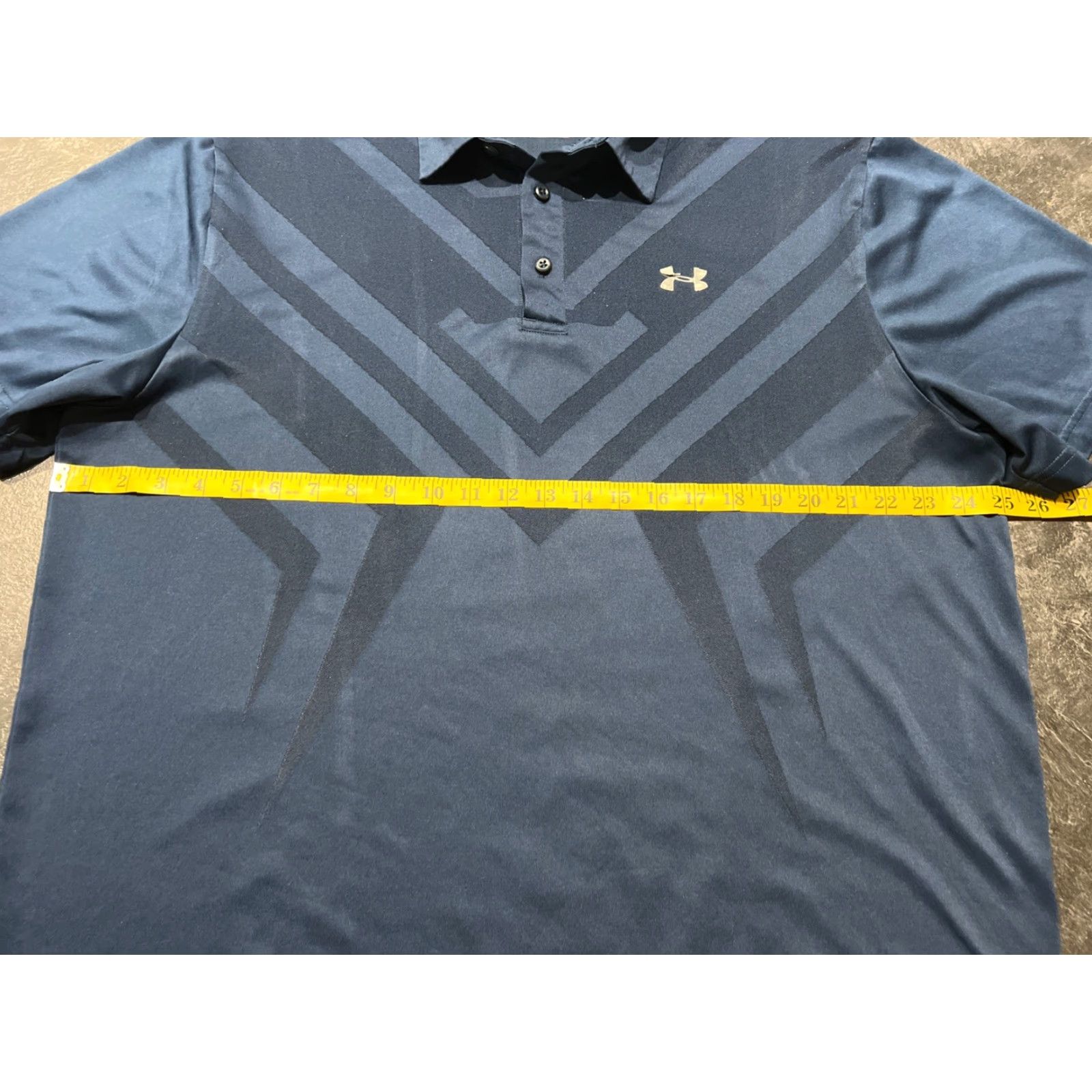 Under Armour Under Armour Polo Shirt Mens 2XL Navy Blue Short Sleeve Golf Moisture Wicking Breathable Vented Back Size US XXL / EU 58 / 5 - 7 Thumbnail