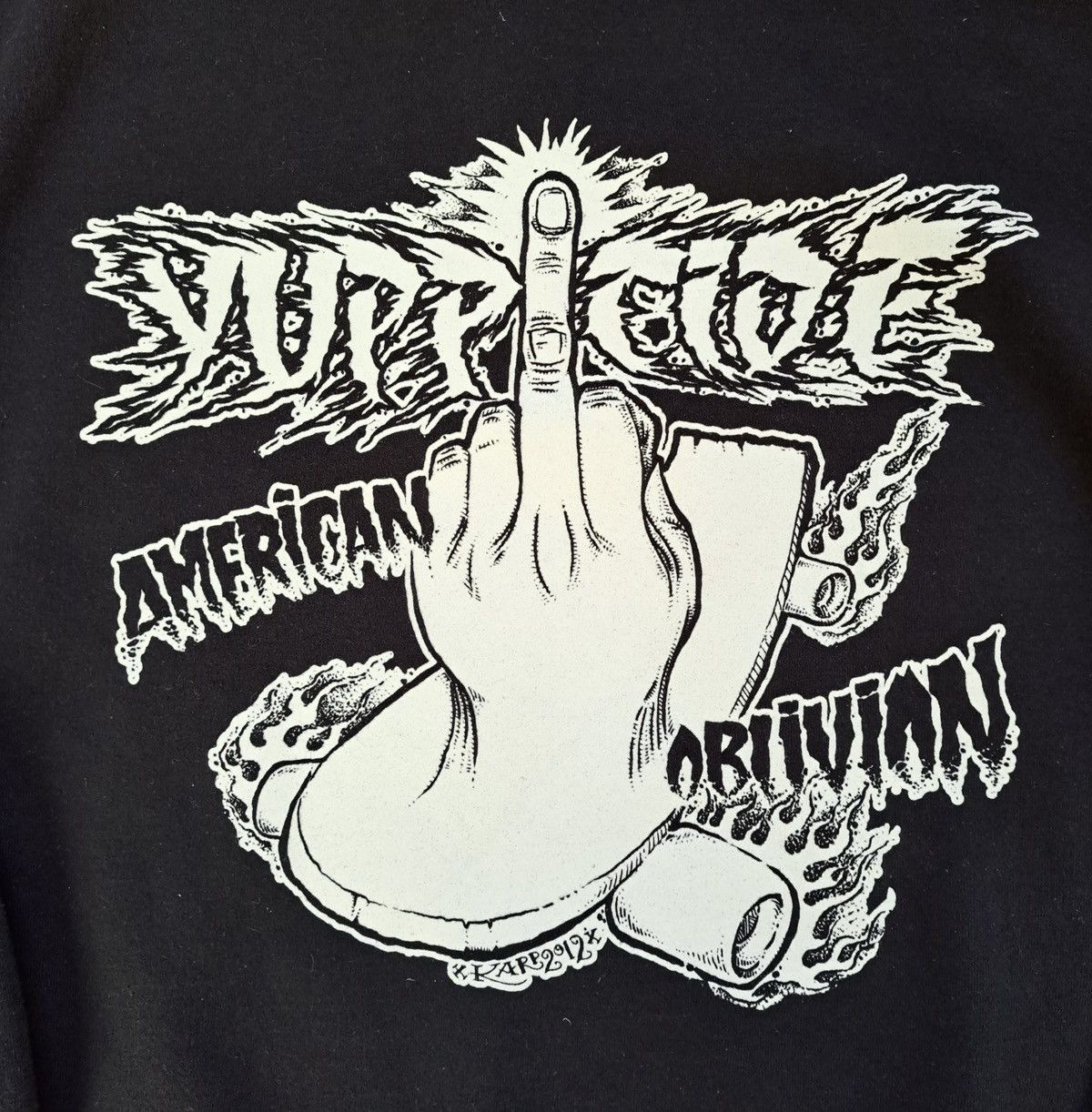 Band Tees YUPPICIDE x AMERICAN OBLIVIAN x Hoodie 2012 Size US XL / EU 56 / 4 - 4 Thumbnail