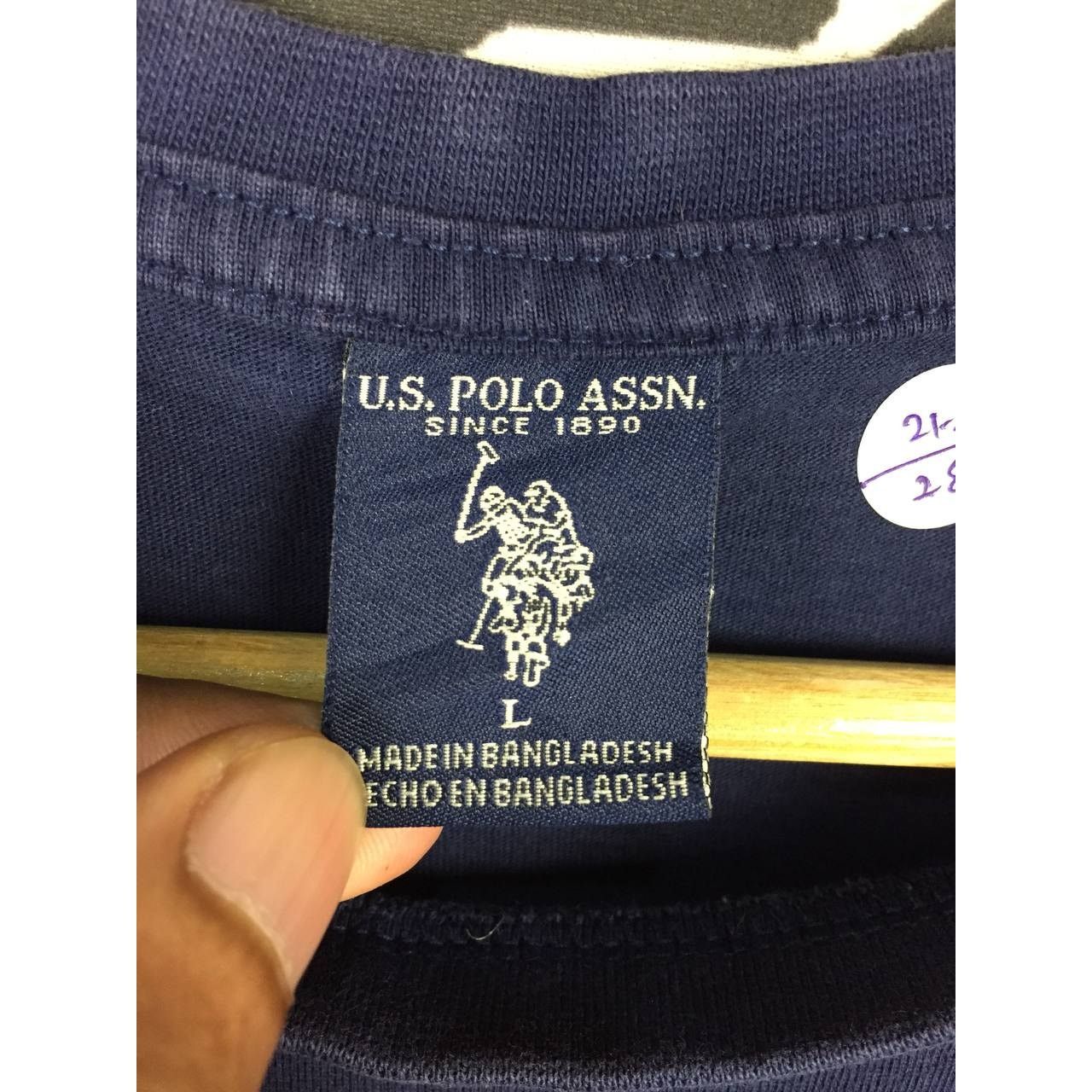 Polo Ralph Lauren × U.S. Polo Assn. × Vintage U.S Polo Assn. Since 1980 Spell Out Logo Tee Size US L / EU 52-54 / 3 - 10 Thumbnail