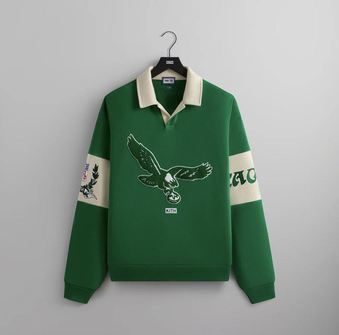 Kith Kith x NFL 47 Eagles Nelson Collared Pullover | Grailed