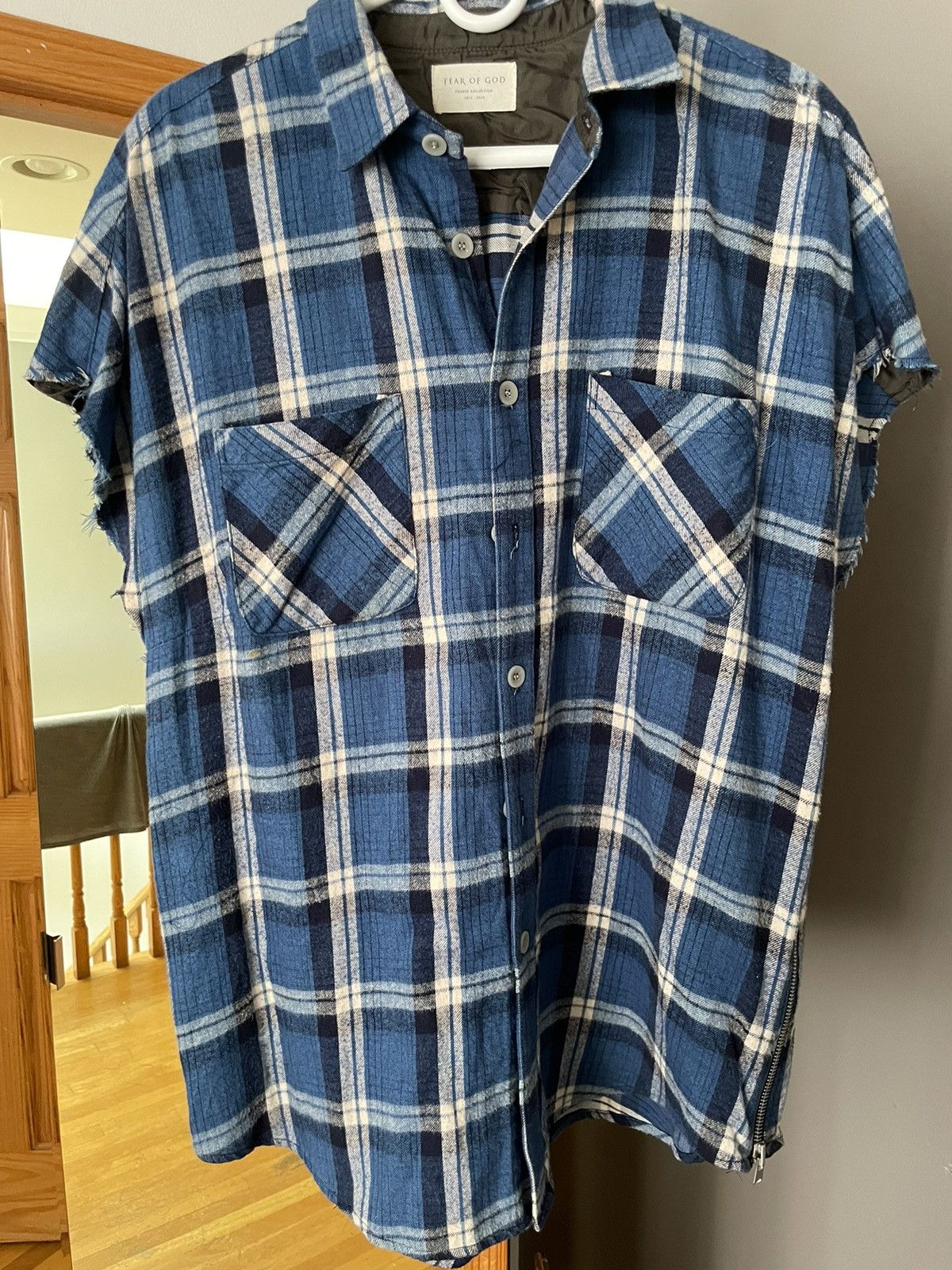 Fear of God Fear of God 4th Collection Sleeveless Flannel Size US XL / EU 56 / 4 - 7 Thumbnail